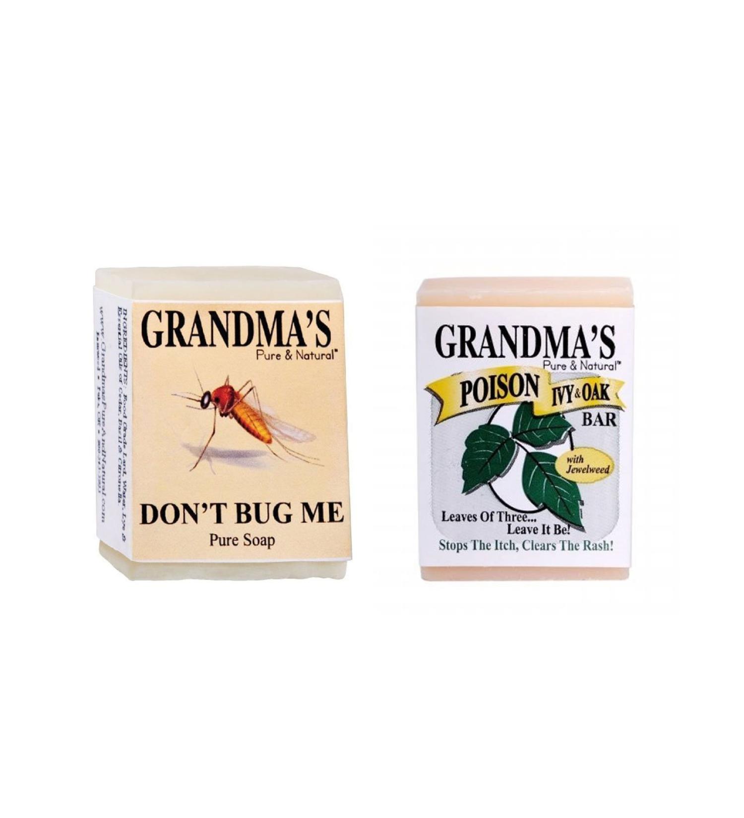 Grandma's Pure & Natural Poison Ivy Bar & Don't Bug Me Bar