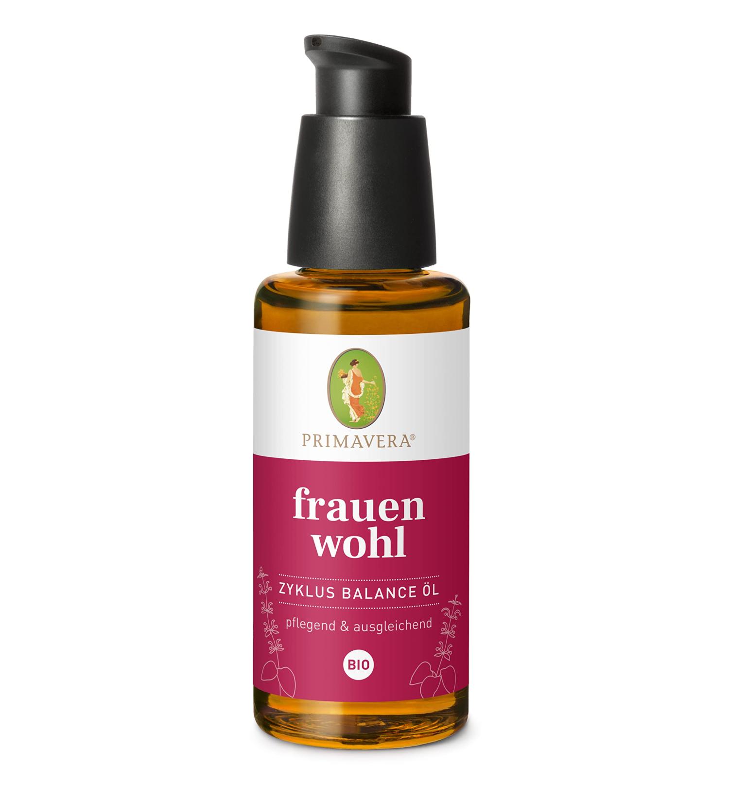 Primavera Womenwohl Cycle Balance Oil Bio 50 ml - Vegan Aromatherapy Body Oil for Balance & Relaxation - International Shipping Available - Buy Online on GoSupps.com
