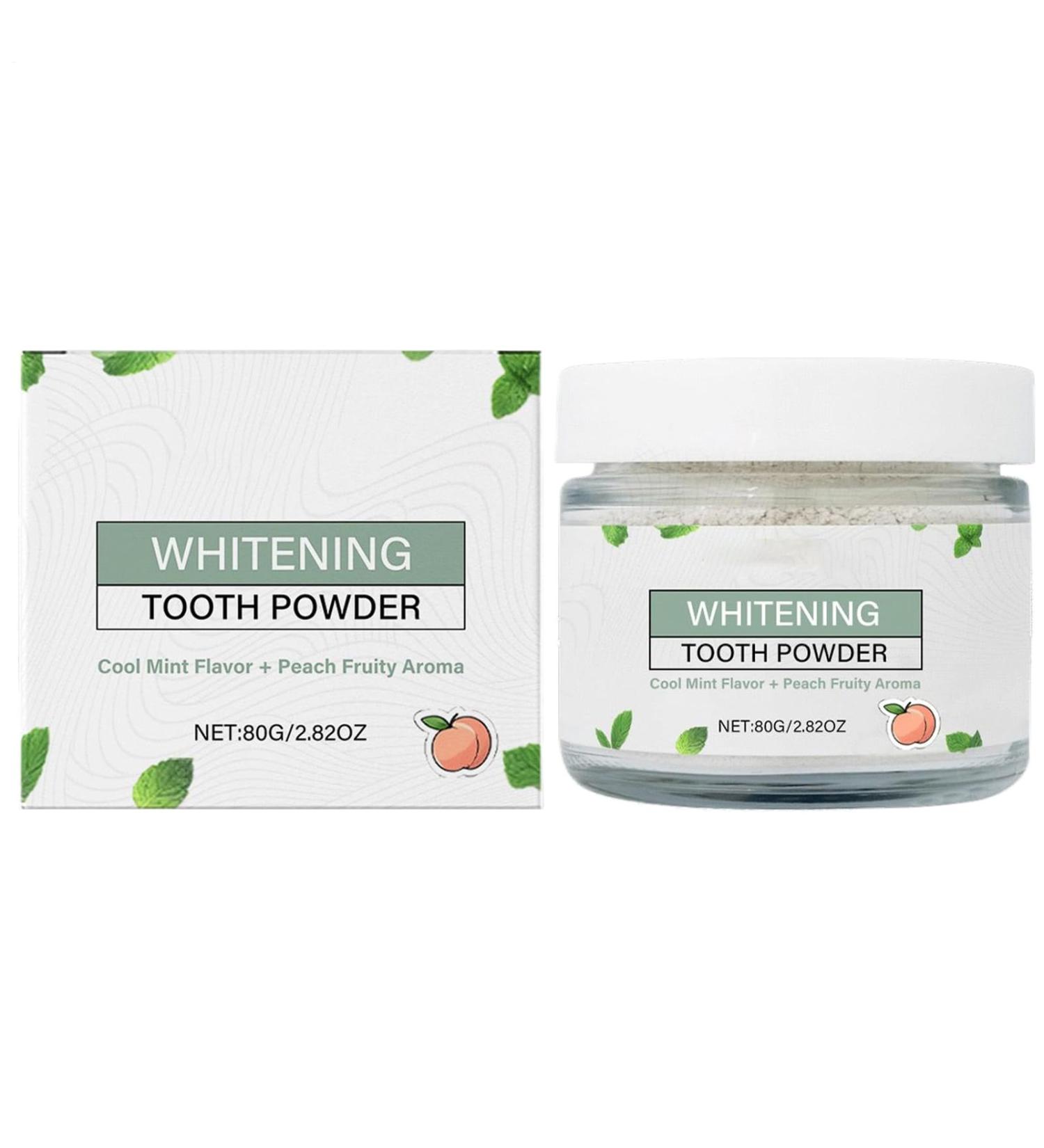 Toothpaste Powder 80g Mint Flavor Instant Whitening Dental Powder | Dental Care Product | For Daily Oral Hygiene at Home and While Traveling - Buy Online on GoSupps.com
