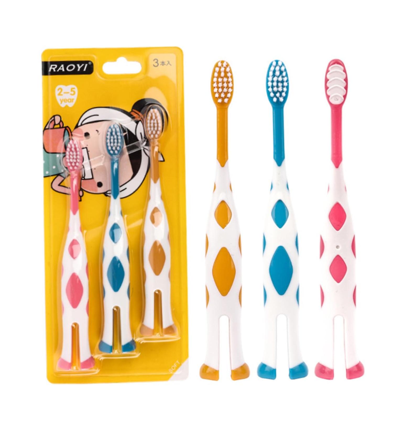 Beavorty 6-Pack Baby Manual Travel Toothbrush Set | Kids Oral Care & Mass Control Toothbrushes - Buy Online on GoSupps.com