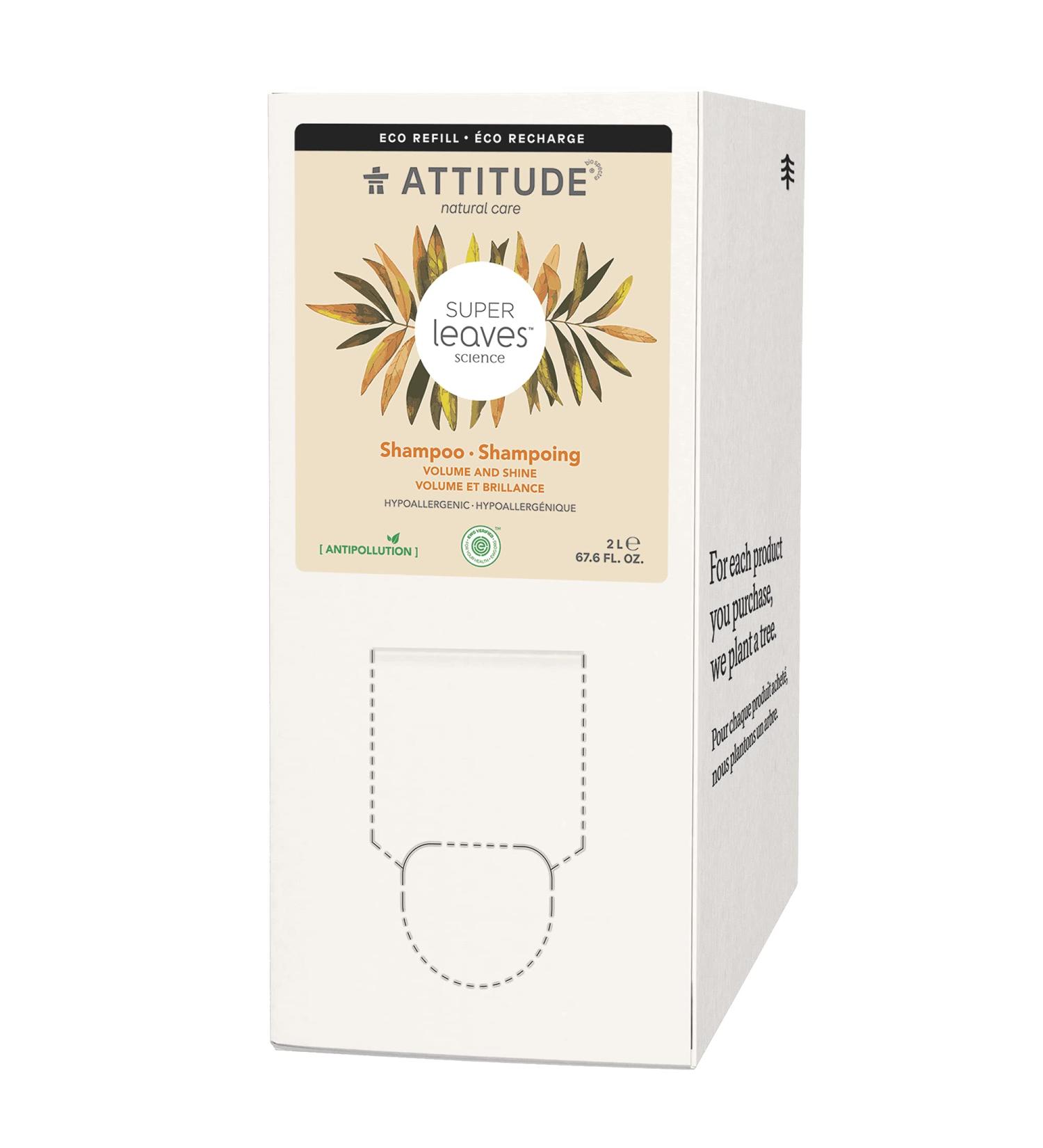 ATTITUDE Volumizing Hair Shampoo - EWG Verified, Vegan & Cruelty-Free, 67.6 Fl Oz Bulk Refill - Buy Online on GoSupps.com