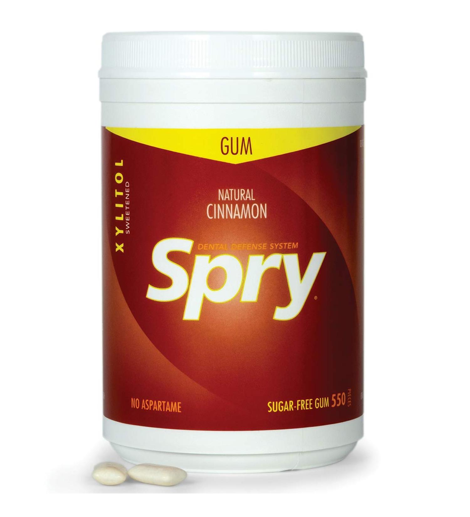 Xlear Spry Cinnamon Chewing Gum - Sugar Free, 550 Count, Natural Flavor - Buy Online on GoSupps.com