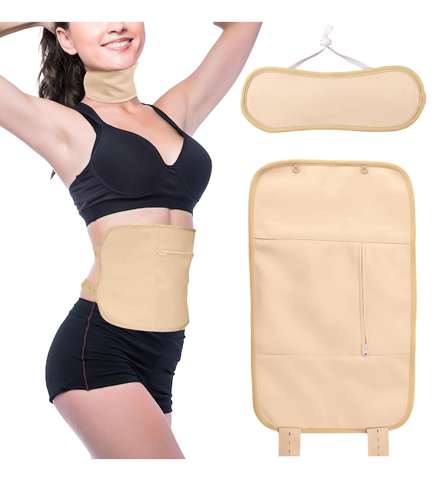 SHCHME 2 PCS Castor Oil Pack Reusable Castor Oil Pack Wrap Kit Organic Castor Oil Pack for Liver Detox with Storage Bag for Aid Sleep Digestive Constipation (Oil Not Included)(Khaki) - Buy Online on GoSupps.com