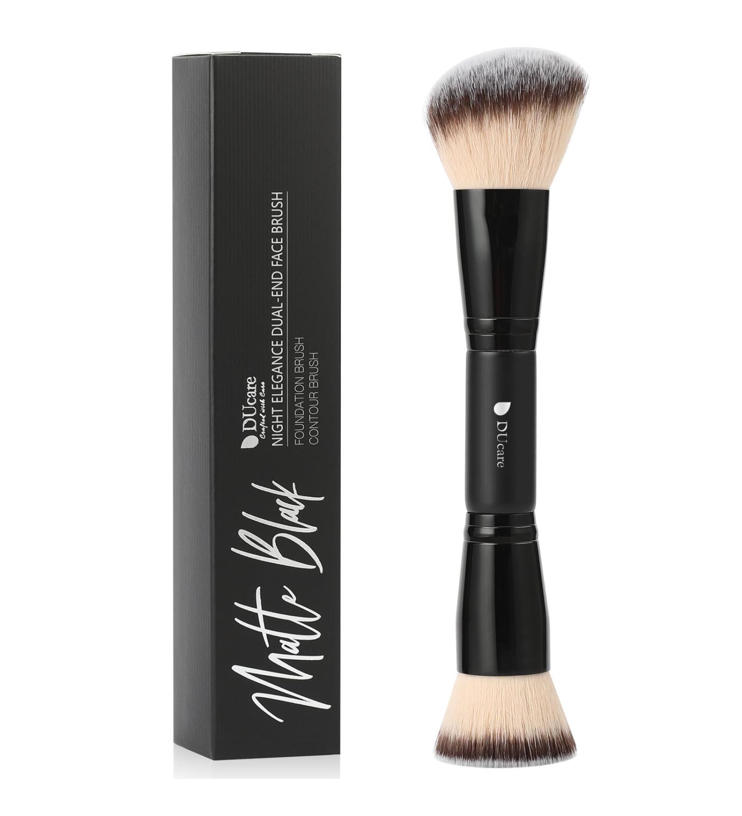 DUcare Double Ended Foundation Brush - Perfect for Liquid Powder & Cream Makeup Blend Like a Pro - Buy Online on GoSupps.com