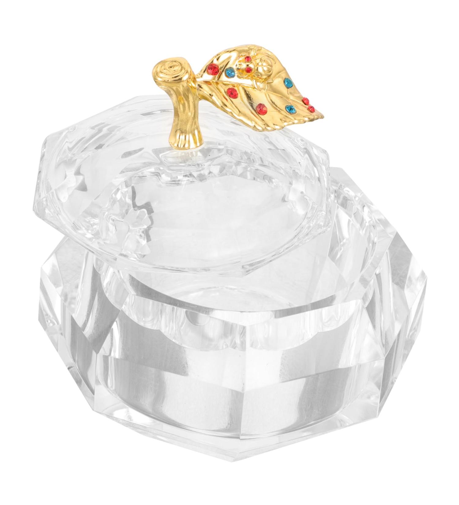 minkissy nail cups manicure nail dish cup acrylic nail supplies nail dappen dish nail liquid holder nail dish cups dish for acrylic nails nail dish bowl thicken Glass Manicure tools - Buy Online on GoSupps.com