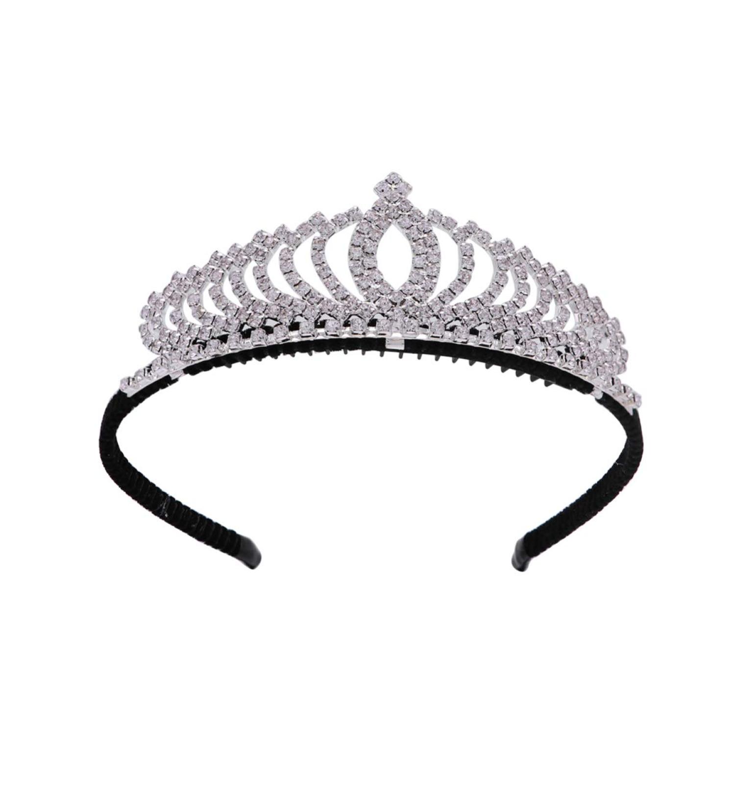 Lurrose Rhinestones Tiara Crown Wedding Bridal Crown Princess Tiara Hair Accessories for Women Girls - Buy Online on GoSupps.com
