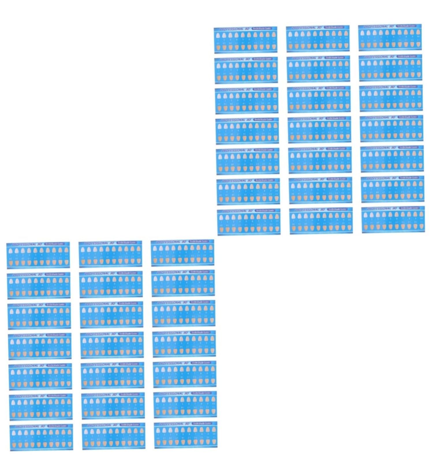 Healvian Tooth Coloring Cards - 60 STK Tooth Color Guide for Whitening & Care | International Shipping Available - Buy Online on GoSupps.com