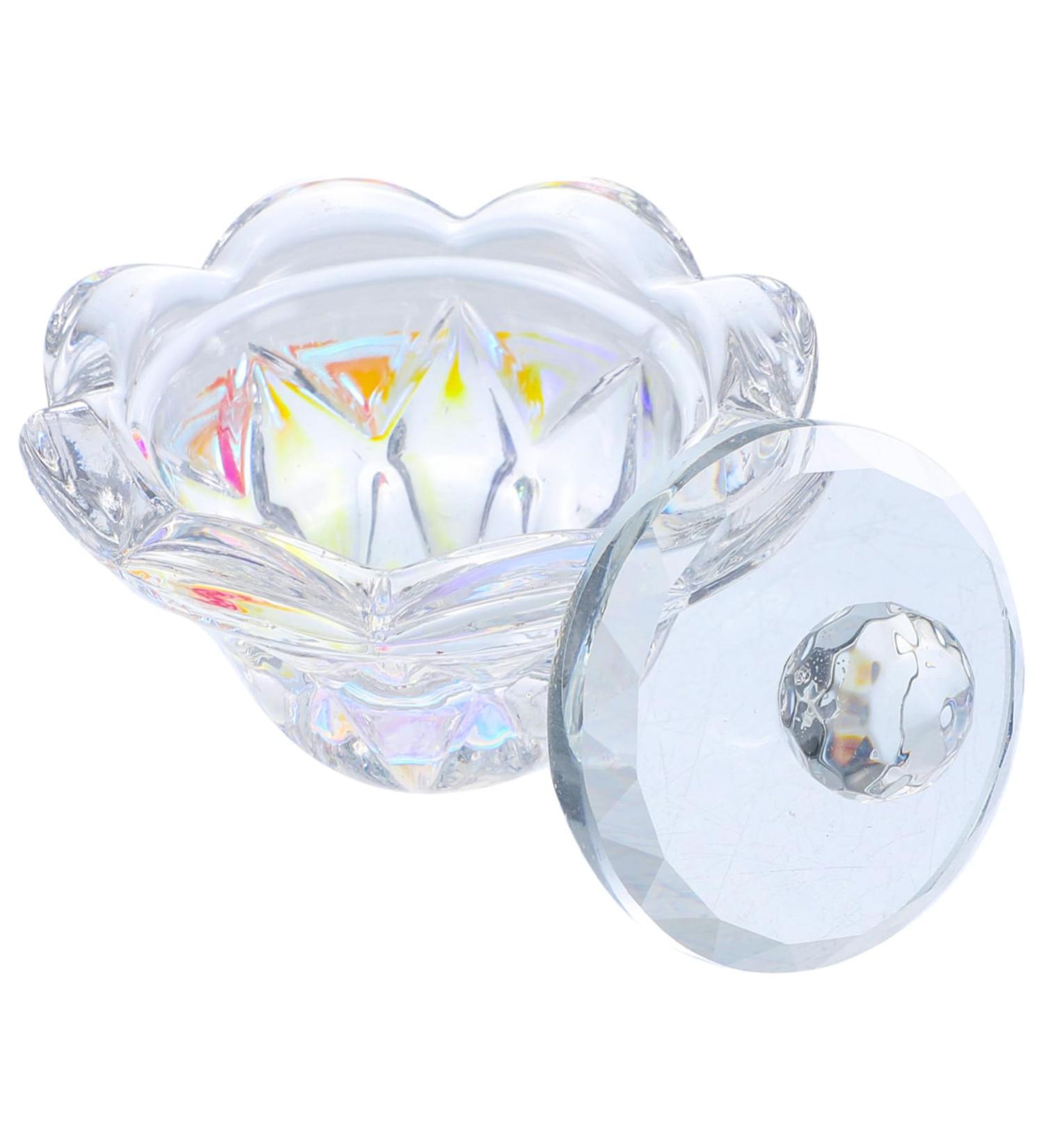 minkissy 1pc Nail Art Crystal Cup Manicure Crystal Cup Liquid Powder Mixing Cup Clear Container Mini Containers Nail Art Powder Dish Nail Crystal Bowls Nail Liquid Dish Nail Art Dish Cup - Buy Online on GoSupps.com