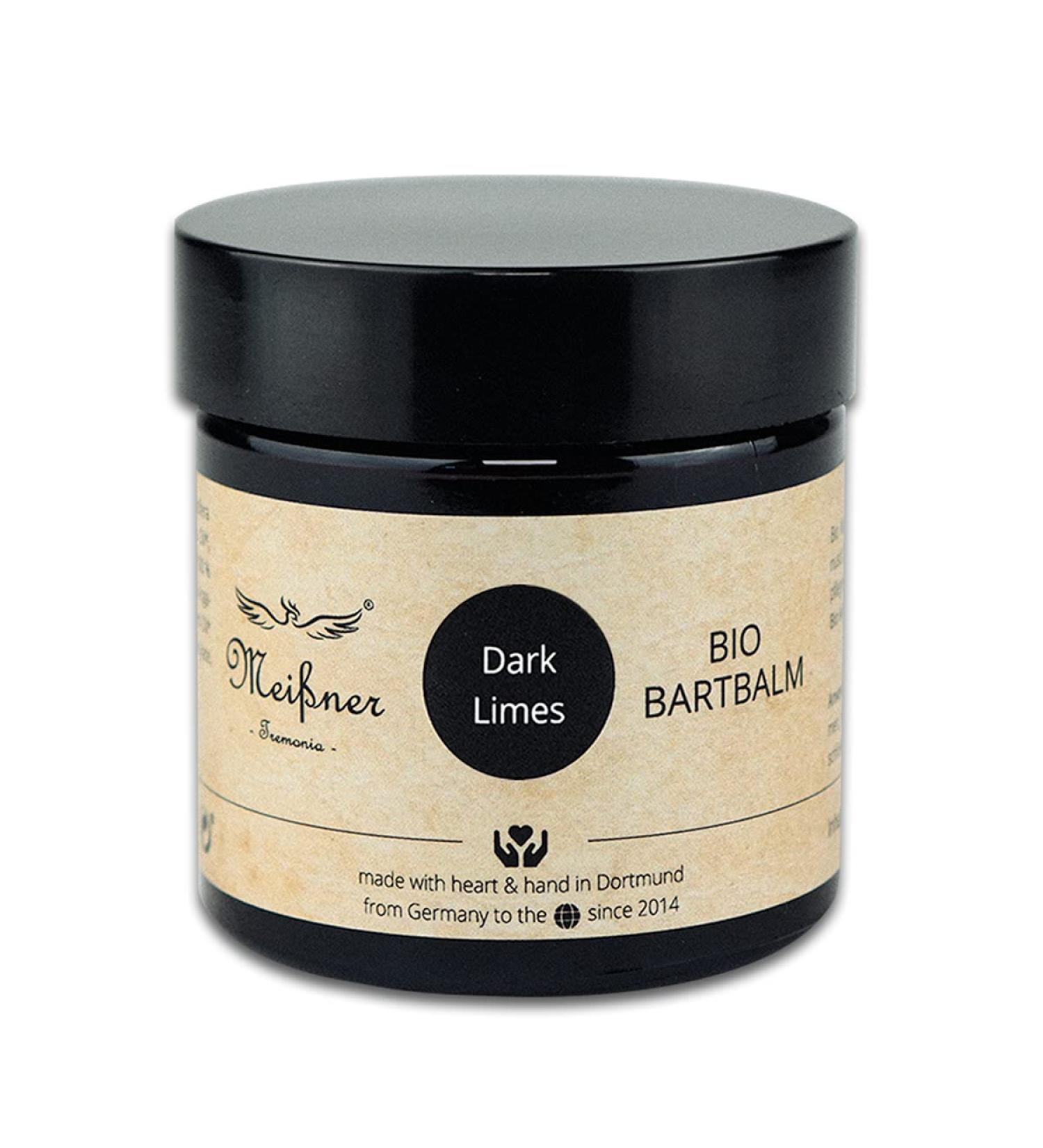 MeiÃner Tremonia Bio Beard Balm - Organic Plant Oils & Cocoa Butter for Premium Beard Care - 60ml Dark Limes - Buy Online on GoSupps.com