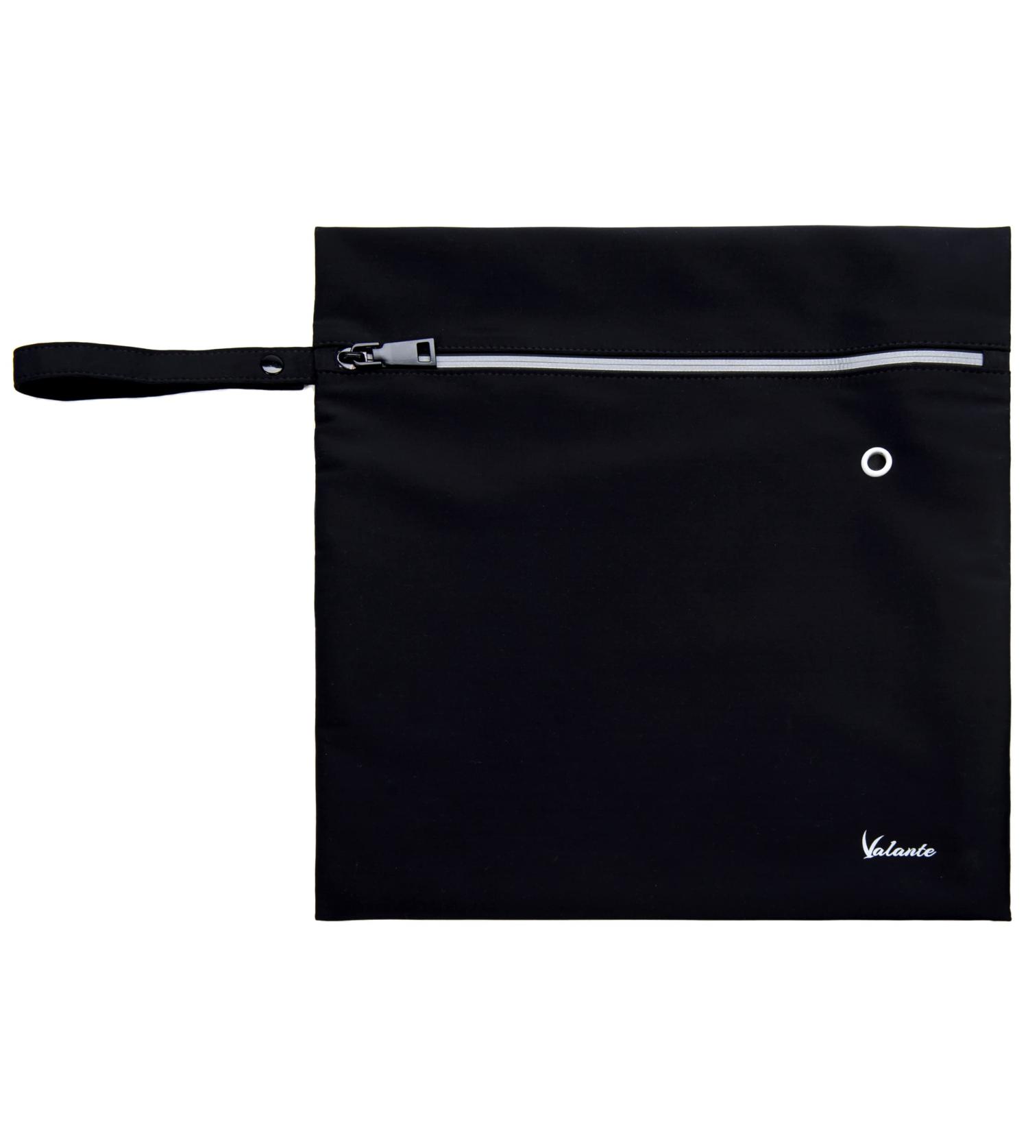 Valante Water-Repellent Black Bag with Waterproof Zip for Swimming Gear & Activewear - Size S - Buy Online on GoSupps.com