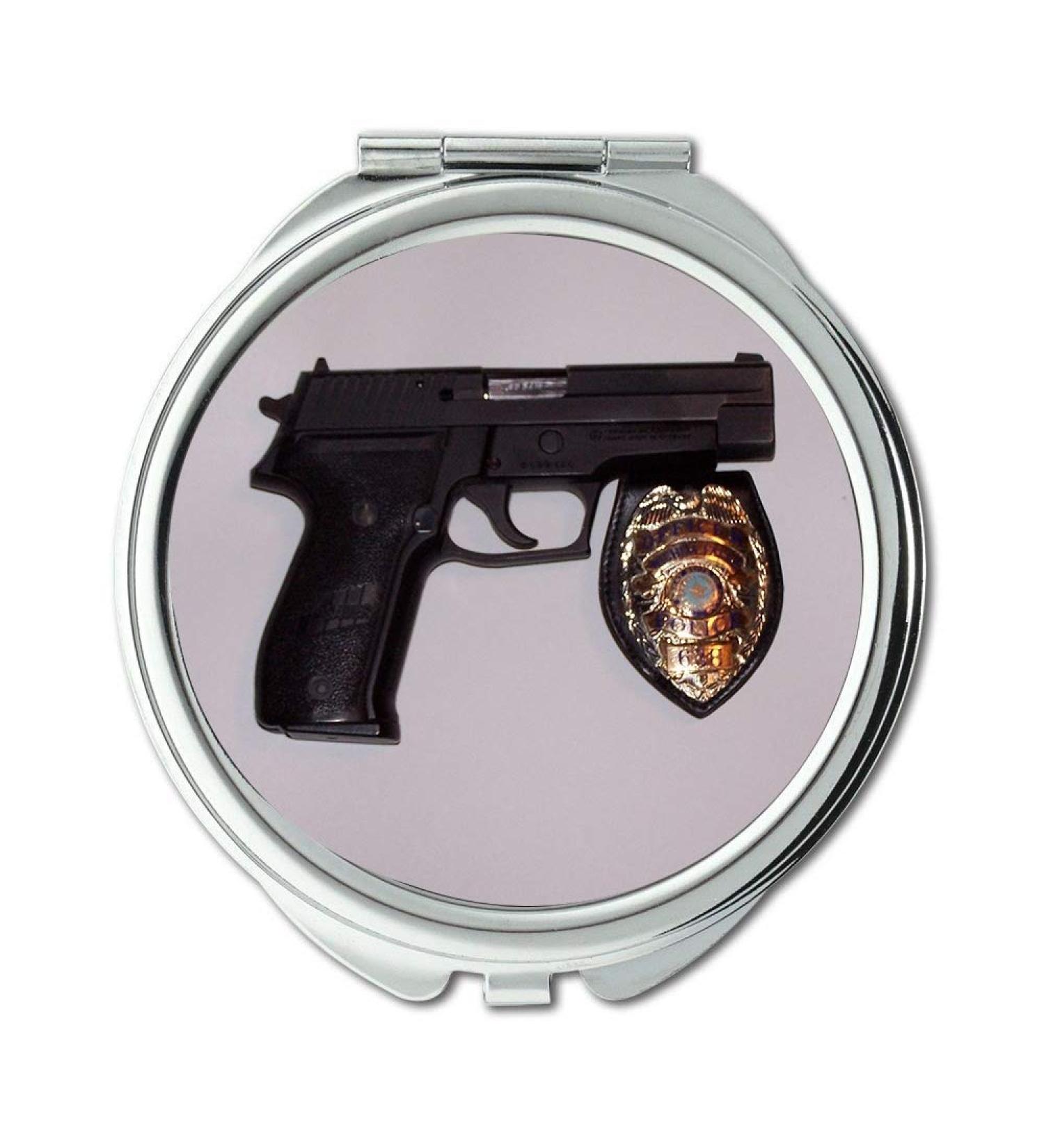 YENDOSTEEN Mirror Compact Mirror pistol annies Round Mirror sig badge pocket mirror portable mirror - Buy Online on GoSupps.com