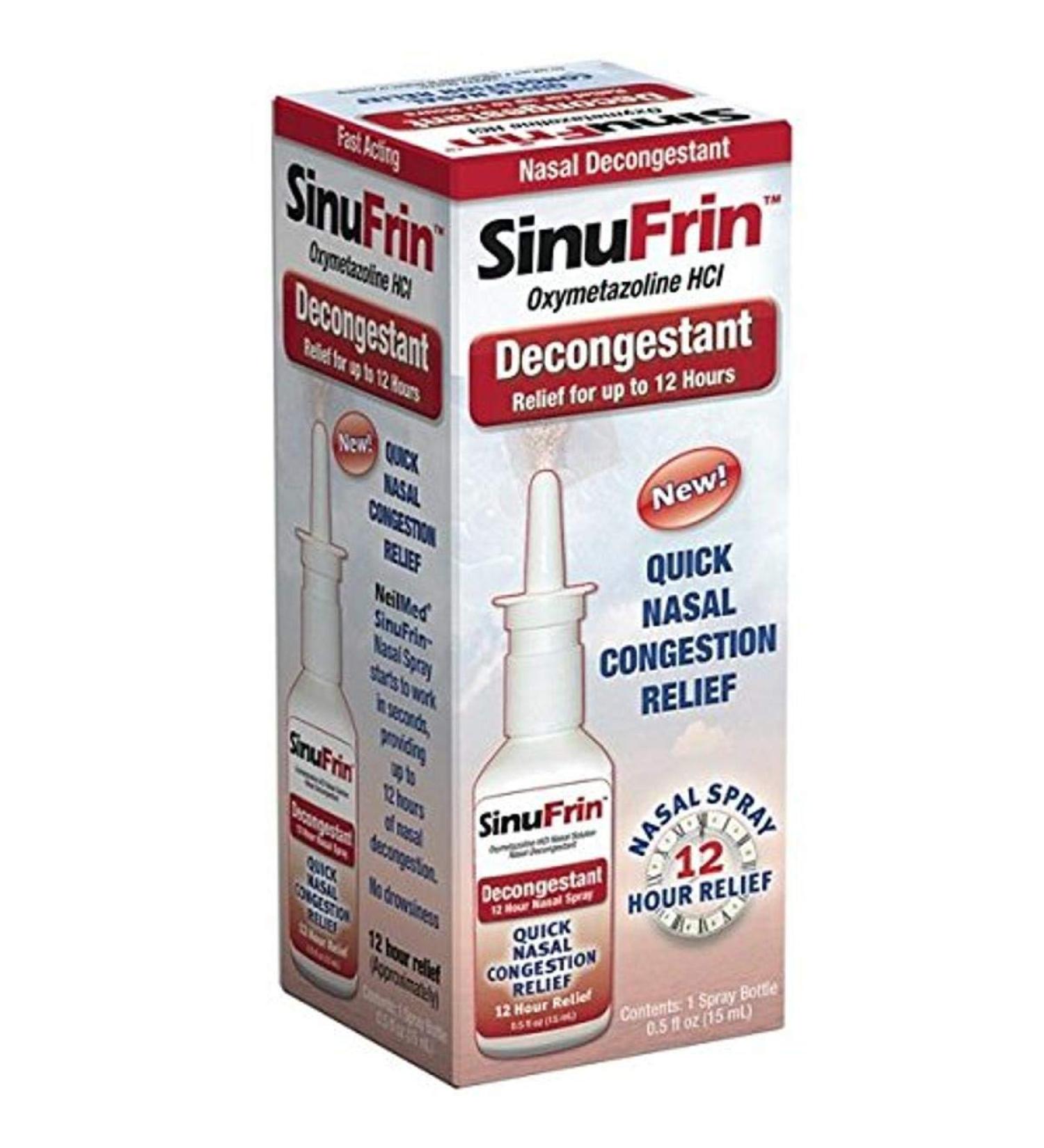 NeilMed SinuFrin Decongestant 0.5 fl oz (15mL) - Fast Relief for Nasal Congestion - Buy Online on GoSupps.com