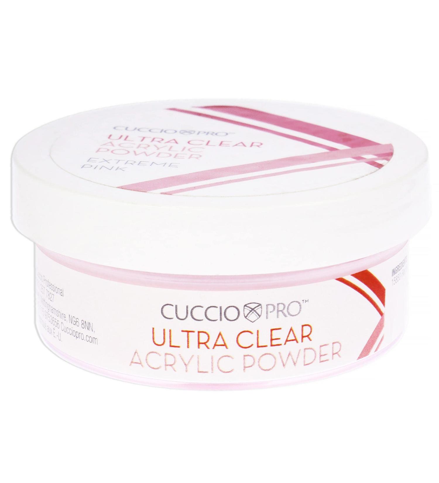 Cuccio Ultra Clear Acrylic Powder - 45g Extreme Pink for Flawless Nails | International Shipping Available - Buy Online on GoSupps.com