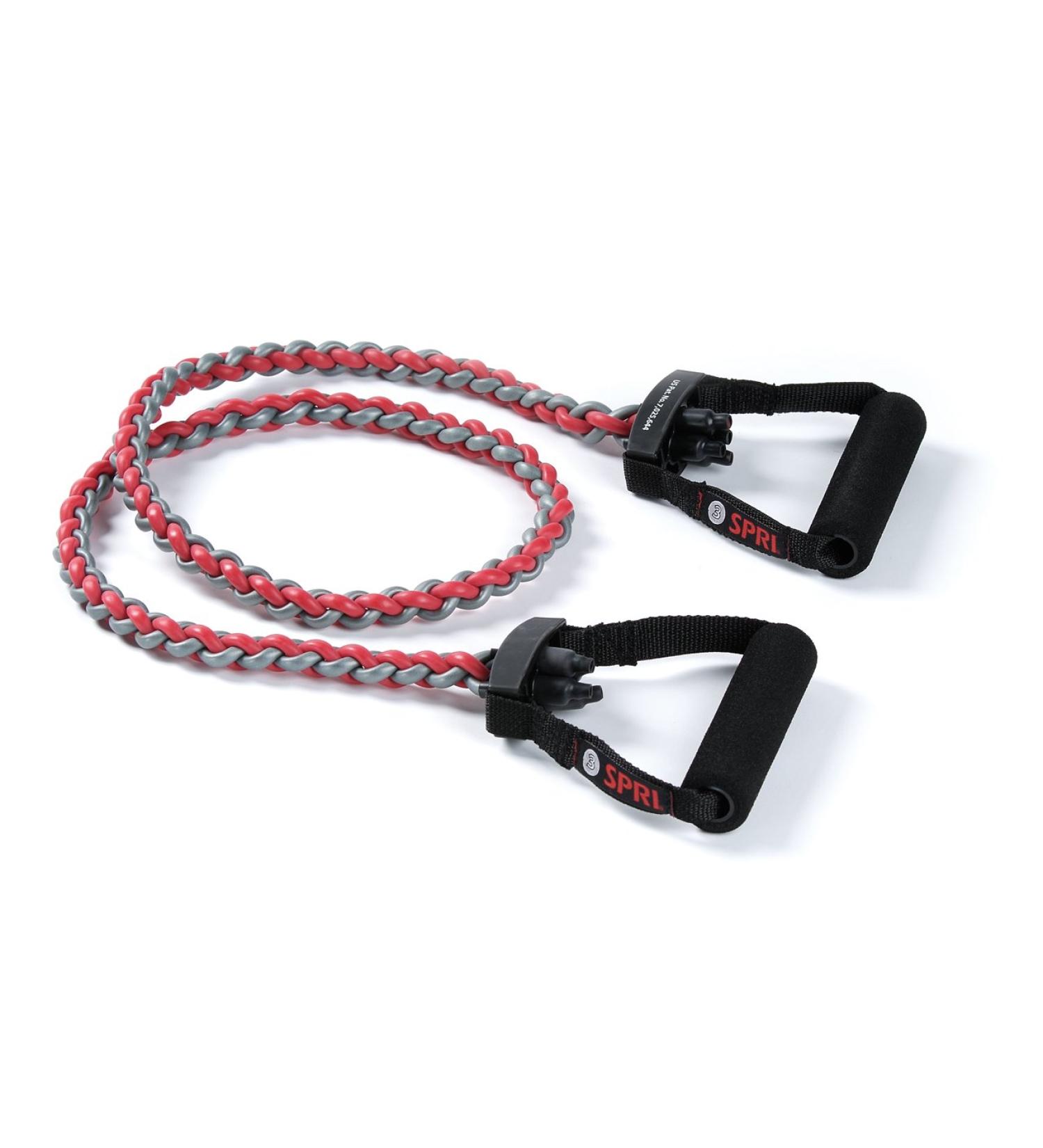 SPRI Braided Xertube Resistance Bands - Premium Medium Exercise Band for Home Gym Fitness Training - Comfort Grip for Men & Women - Buy Online on GoSupps.com