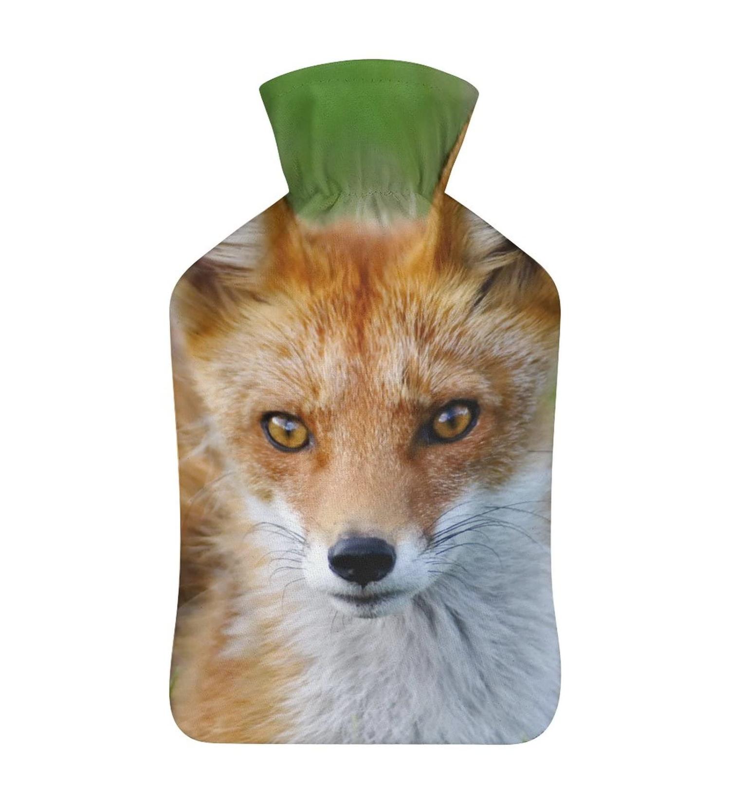 Buy Animal Fox Hot Water Bottle with Plush Cover - Hand Warmer for Adults & Kids | 26.5X15.3cm - International Shipping Available - Buy Online on GoSupps.com