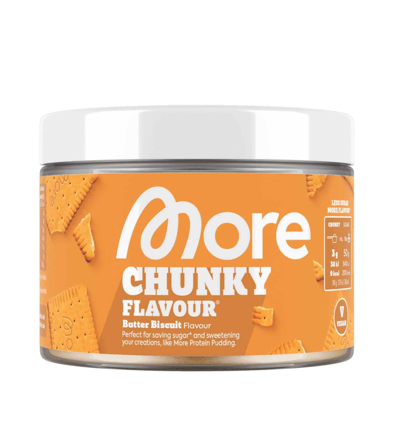 MORE NUTRITION Chunky Flavour Butter Biscuit 250g - Delicious High-Quality Snack | International Shipping Available - Buy Online on GoSupps.com