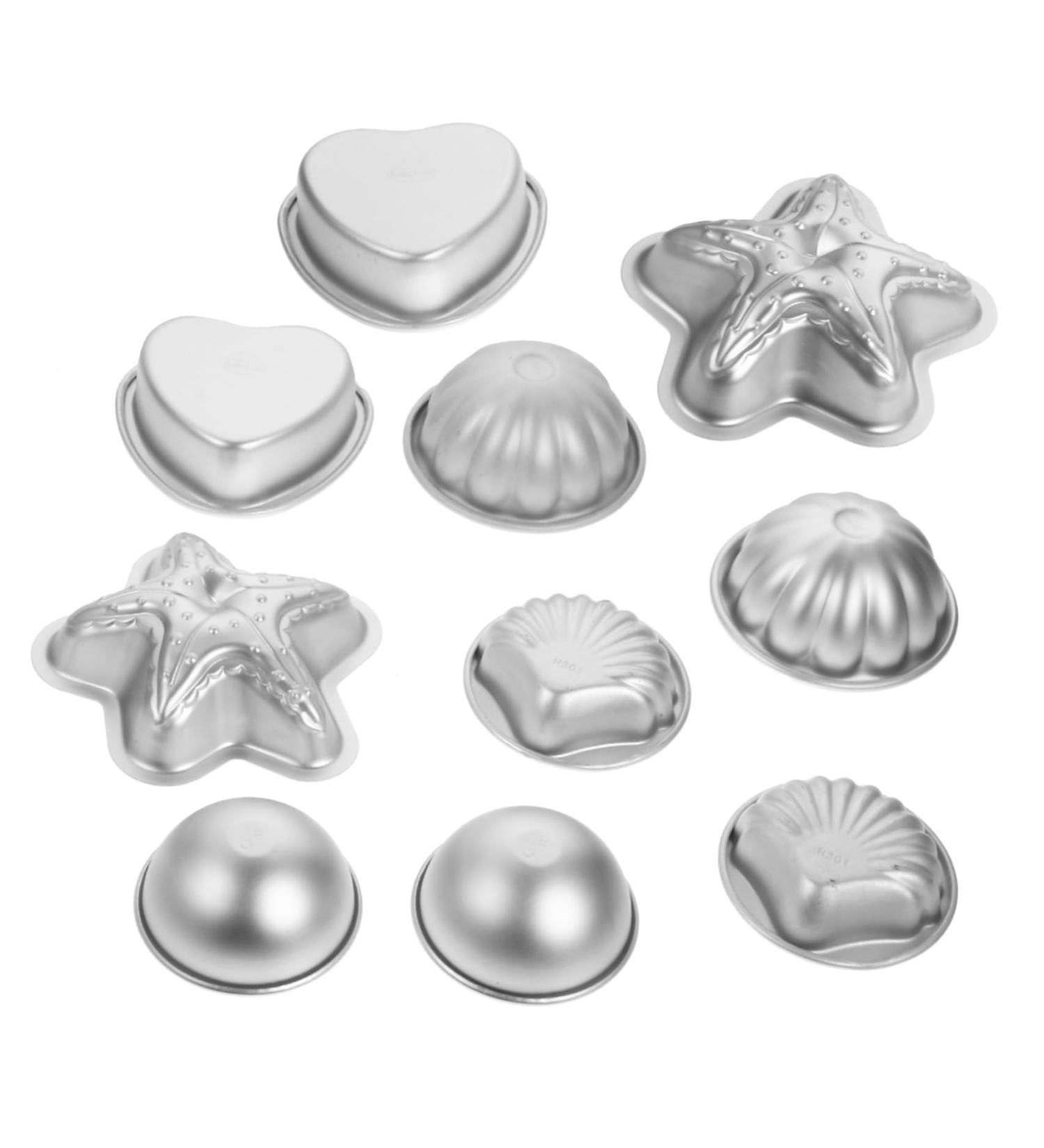 Zerodeko 10pcs Bath Cake Pan Candle Molds Ice Cream Chocolate Bath Salt Cake Mold Spherical Steamer - Buy Online on GoSupps.com