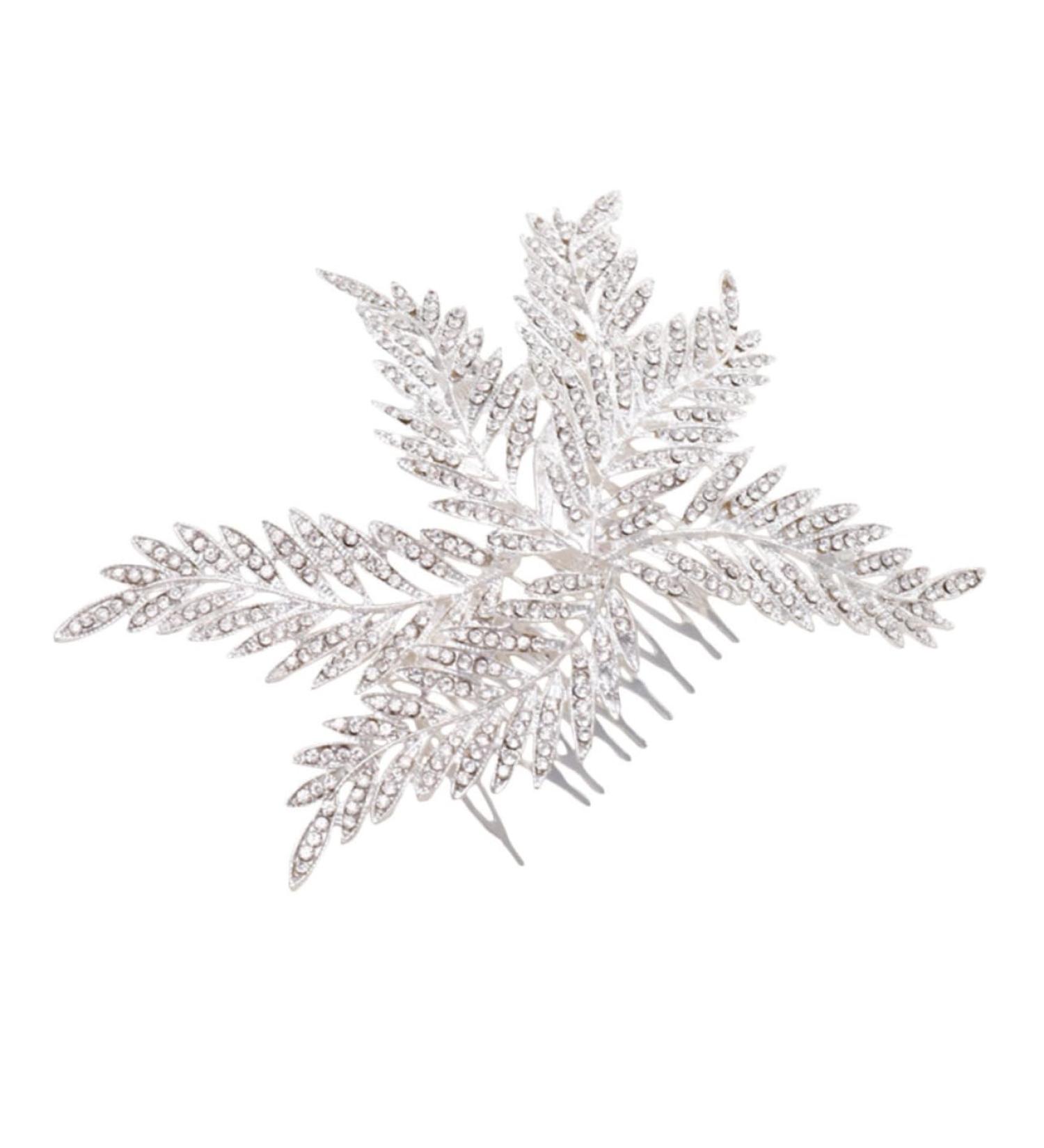 Angoily Bridal Comb Women Hair Wedding Bride Hair Comb Rhinestone Bridal Headpieces for Wedding Bridal Hair Floral Hair Comb Wedding Party Headpiece Girl Alloy Bridesmaid Hair Accessories - Buy Online on GoSupps.com