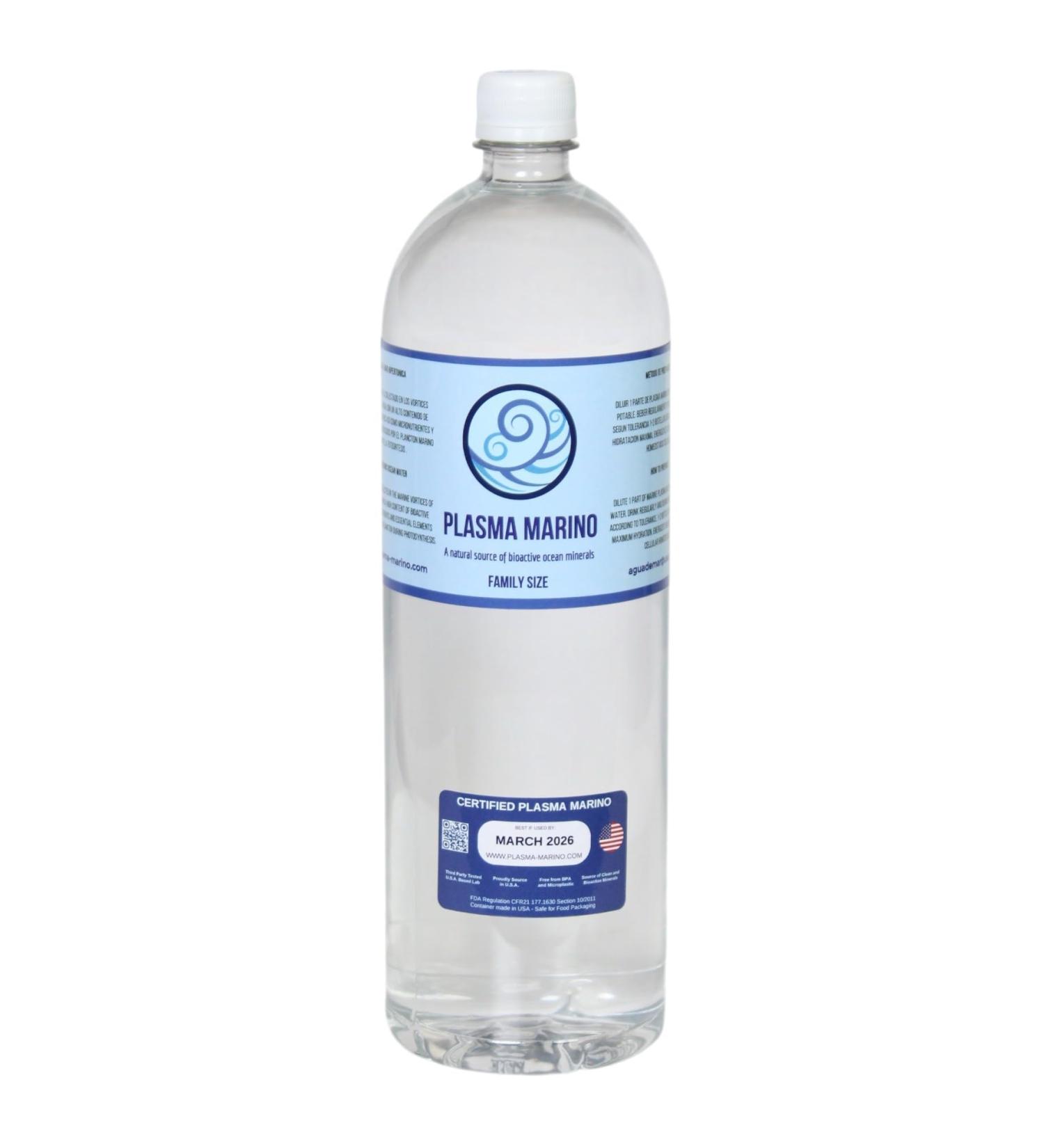 Plasma Marino - HYPERTONIC SEA WATER 1.5 L / 50.72 oz Family Size - Buy Online on GoSupps.com