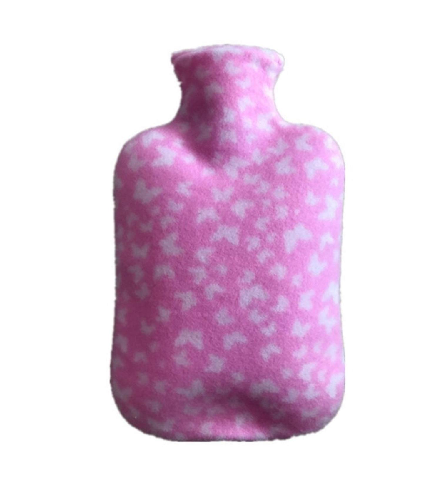 Maies Durable Large Hot Water Bottle with Removable Flannel Cover - Perfect for Pain Relief & Comfort - Buy Online on GoSupps.com