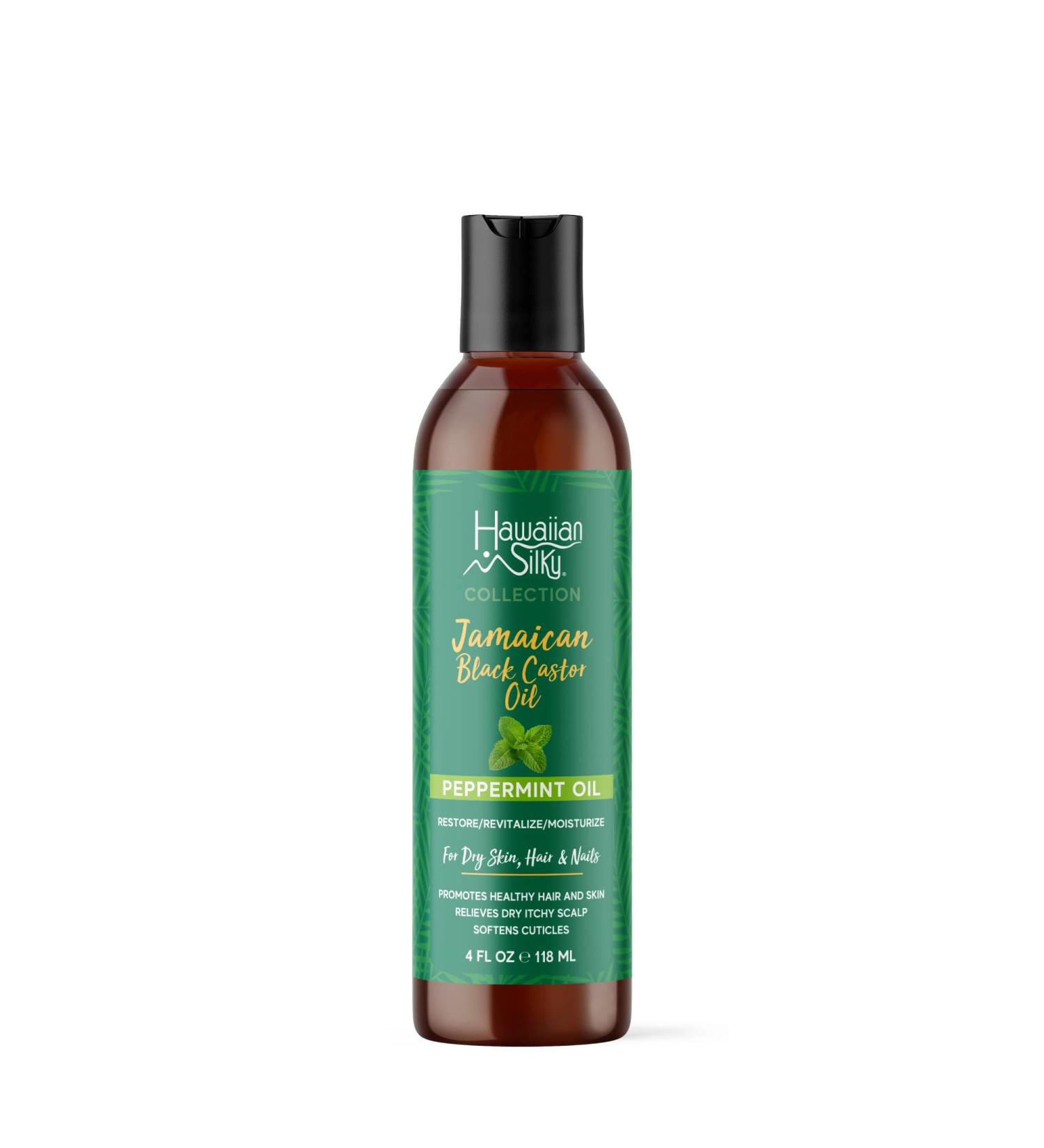 Hawaiian Silky Jamaican Black Castor & Peppermint Hair & Body Oil - Nourishing All-in-One Solution - Buy Online on GoSupps.com