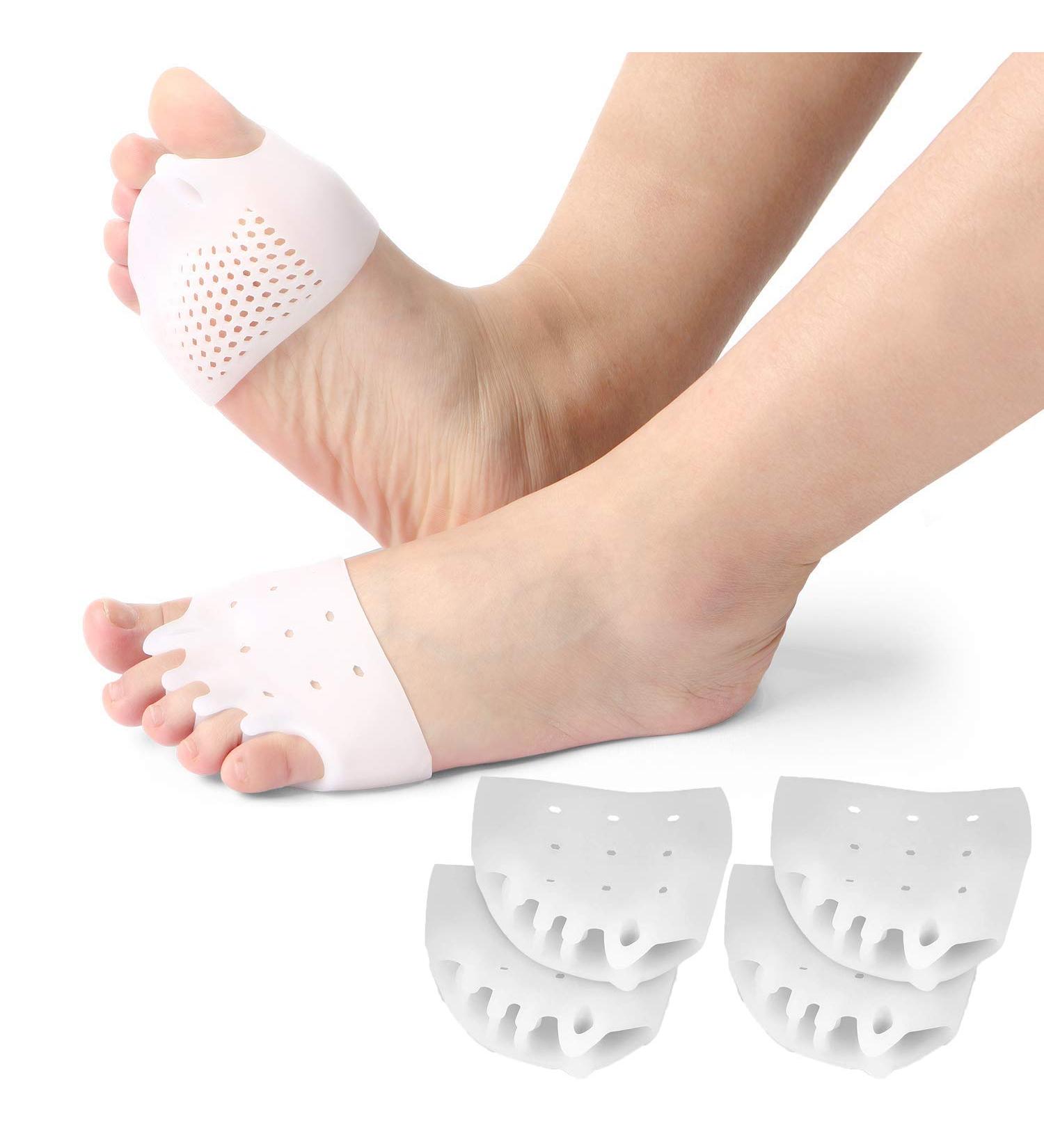 Tinkber 2 Pairs Gel Toe Separators Metatarsal Gel Toe Straightener Overlapping Gel Toe Straightener Bunion Corrector Hallux V - Buy Online on GoSupps.com