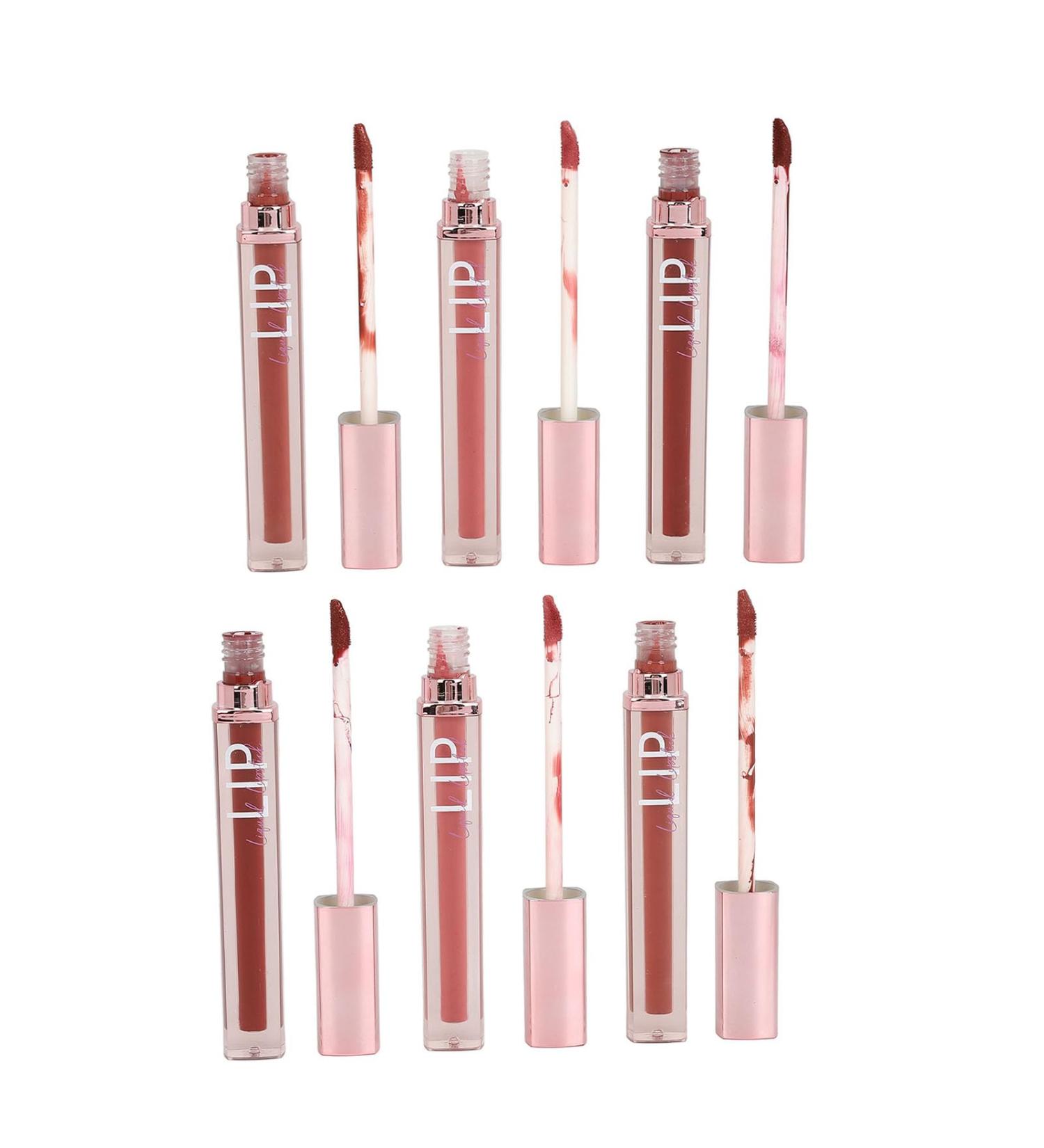 Buy 6Pcs Lip Gloss Set - Non-Stick Long Lasting Liquid Lipstick for Daily Use | International Shipping - Buy Online on GoSupps.com