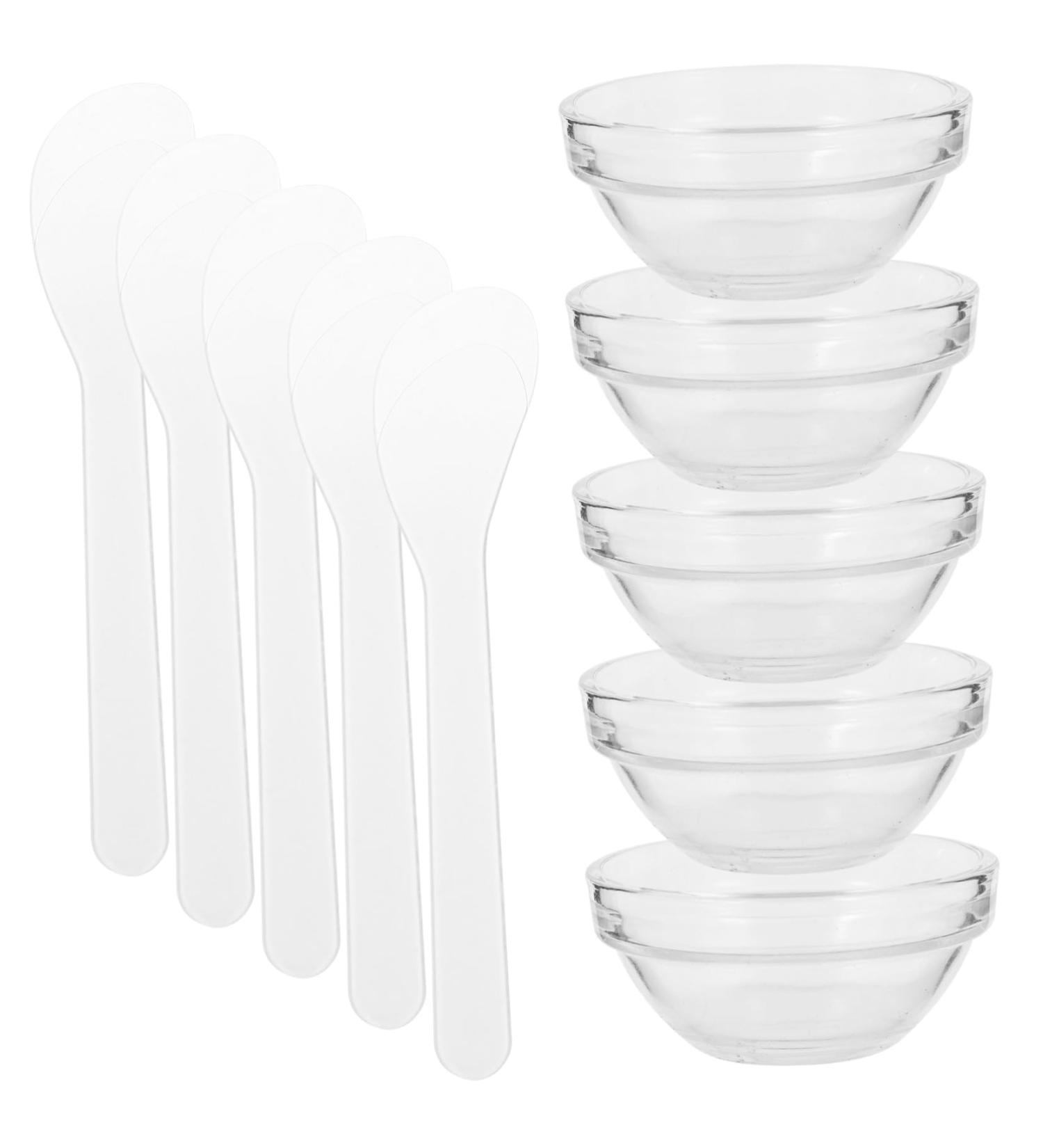 Gatuida Lot Bols Transparents pour Masque Facial DIY M langeur Spa Multifonctionnel Petite Portable Mat riel lastique Facile Nettoyer Accessoires Beaut pour Soins Quotidiens - Buy Online on GoSupps.com
