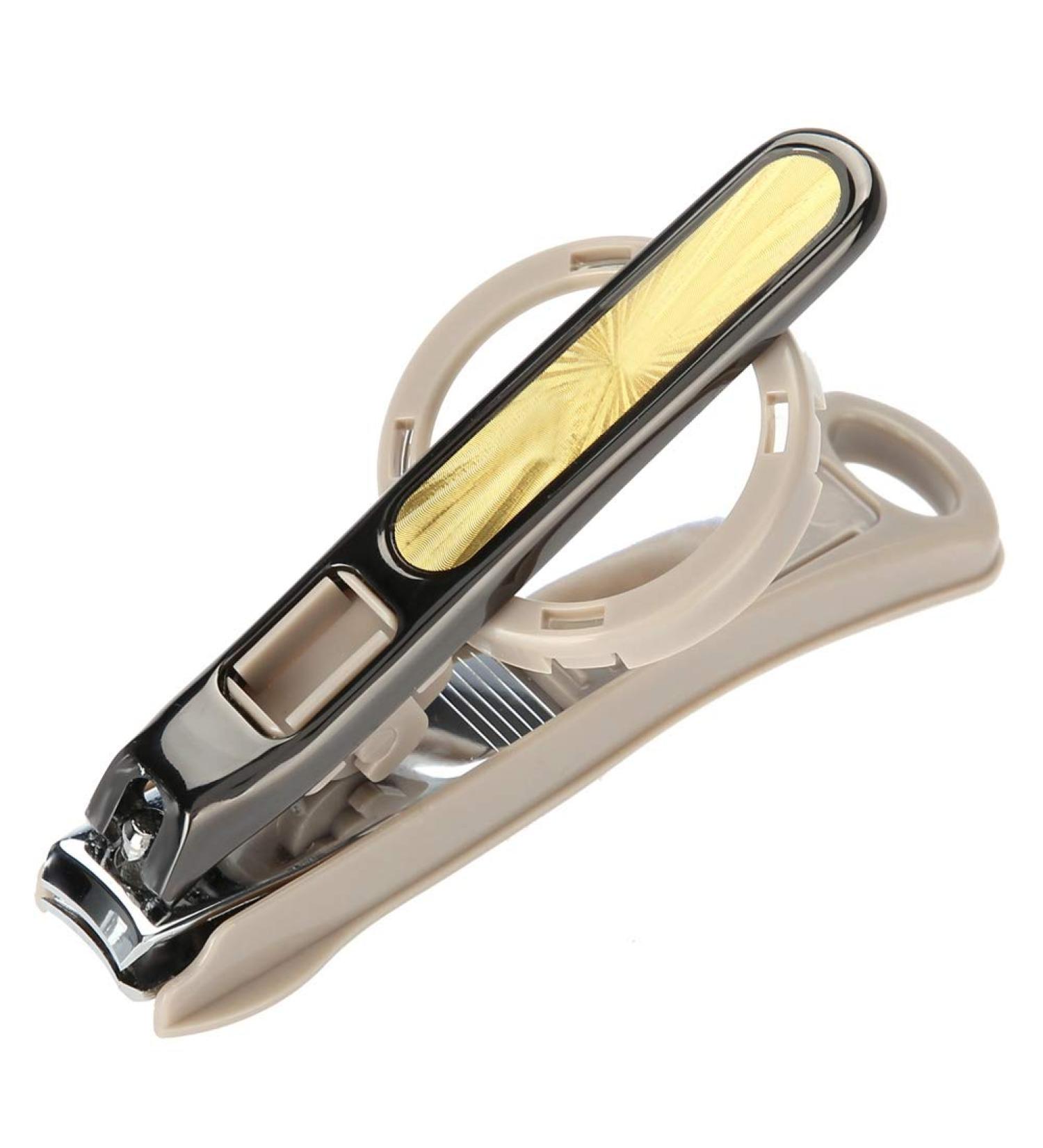 Nikou Nail Clipper - Toenail Cutter Stainless Steel Large Nail Clipper Cutter Trimmer with Magnifying Glass Manicure Tool - Buy Online on GoSupps.com