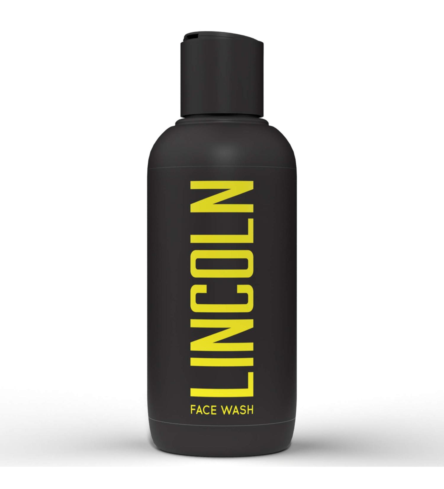 LINCOLN Men's Facial Cleanser - Natural Men's Cleansing Gel - Men's Face Care - Moisturizing and Nourishing Face Cleanser - Men's Care - Face Cleansing Lotion 250 ml - Buy Online on GoSupps.com
