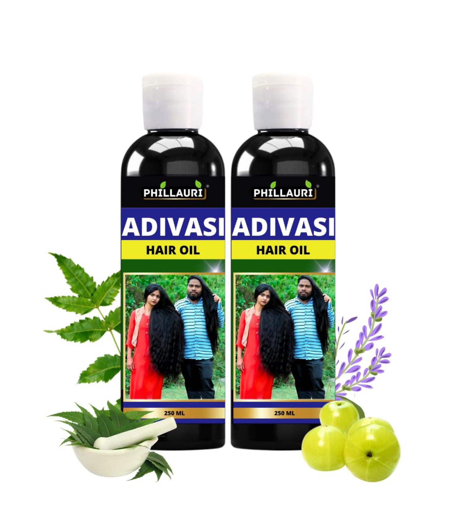 Adivasi Herbal Hair Growth Oil - Control Hairfall & Nourish Scalp for Strong Healthy & Thick Hair | International Shipping Available - Buy Online on GoSupps.com