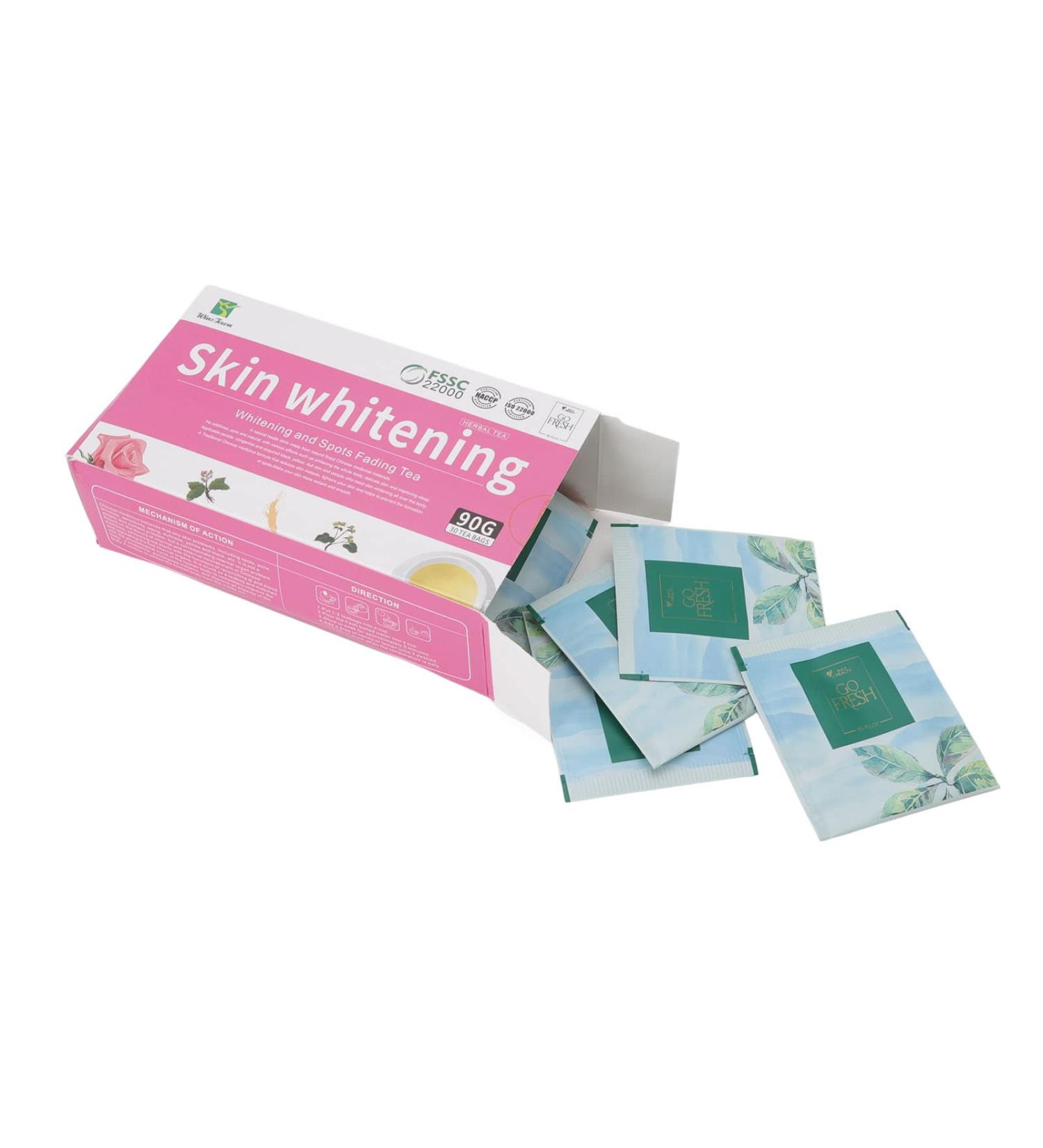 30 Count Herbal Tea Bags Skin Whitening and Spots Fading Tea Healthy Tea for Women 3g Per Pack - Buy Online on GoSupps.com