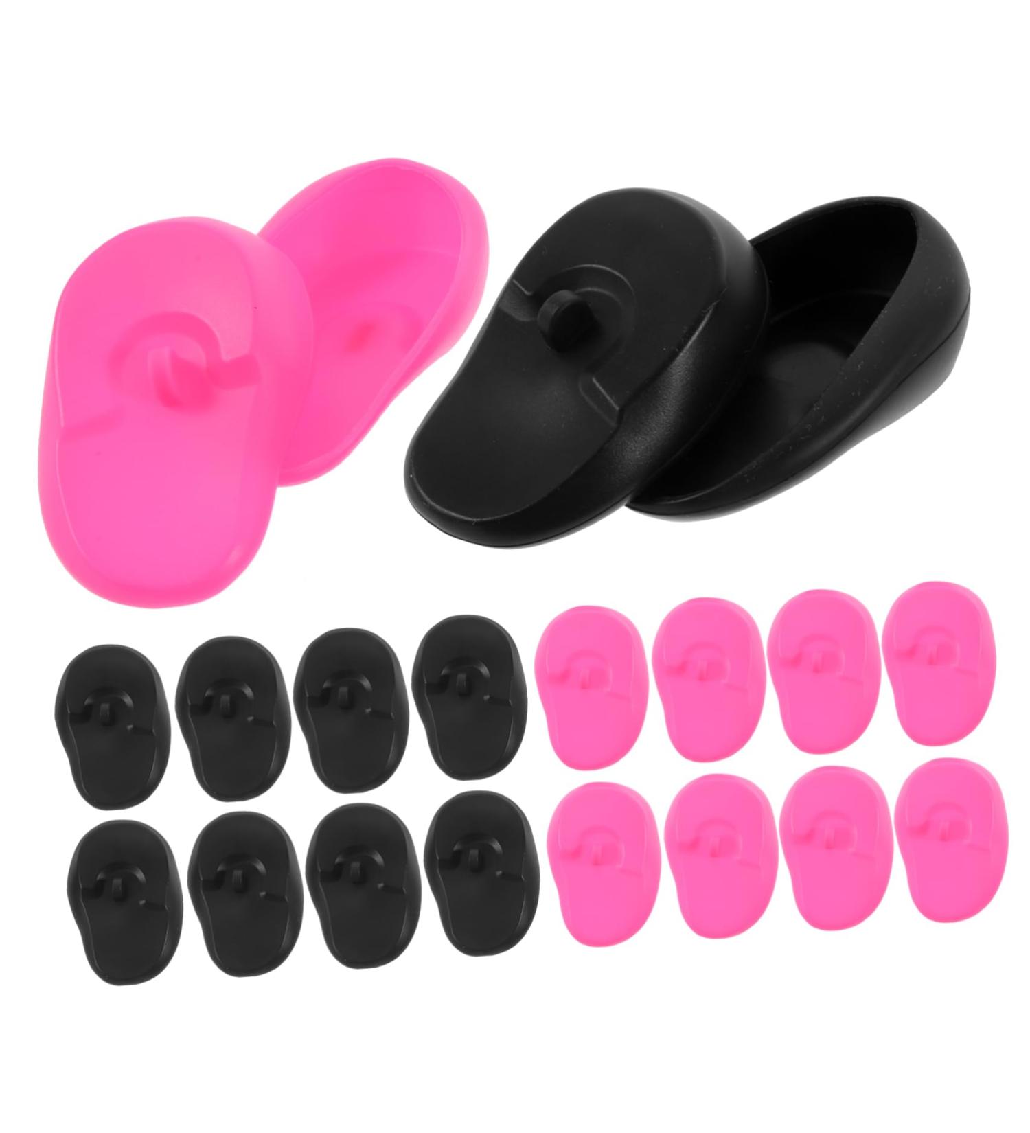 FRCOLOR 10 Pairs Ear Protectors for Hair Dye Hair Dyeing Ear Protectors Hair Dye Earmuffs Silica Gel Baking Oil Shawl Ear Protectors Ear Covers for Hair Dye Silicone Ear Protectors - Buy Online on GoSupps.com