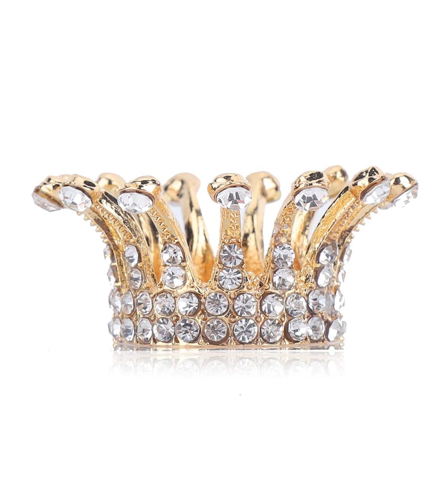Nail Art Pen Holder Nail Art Pen Holder for Nail Brush Exquisite Gold Plated Pearl Crown Type Pen Display Stand(Type3) Type 3