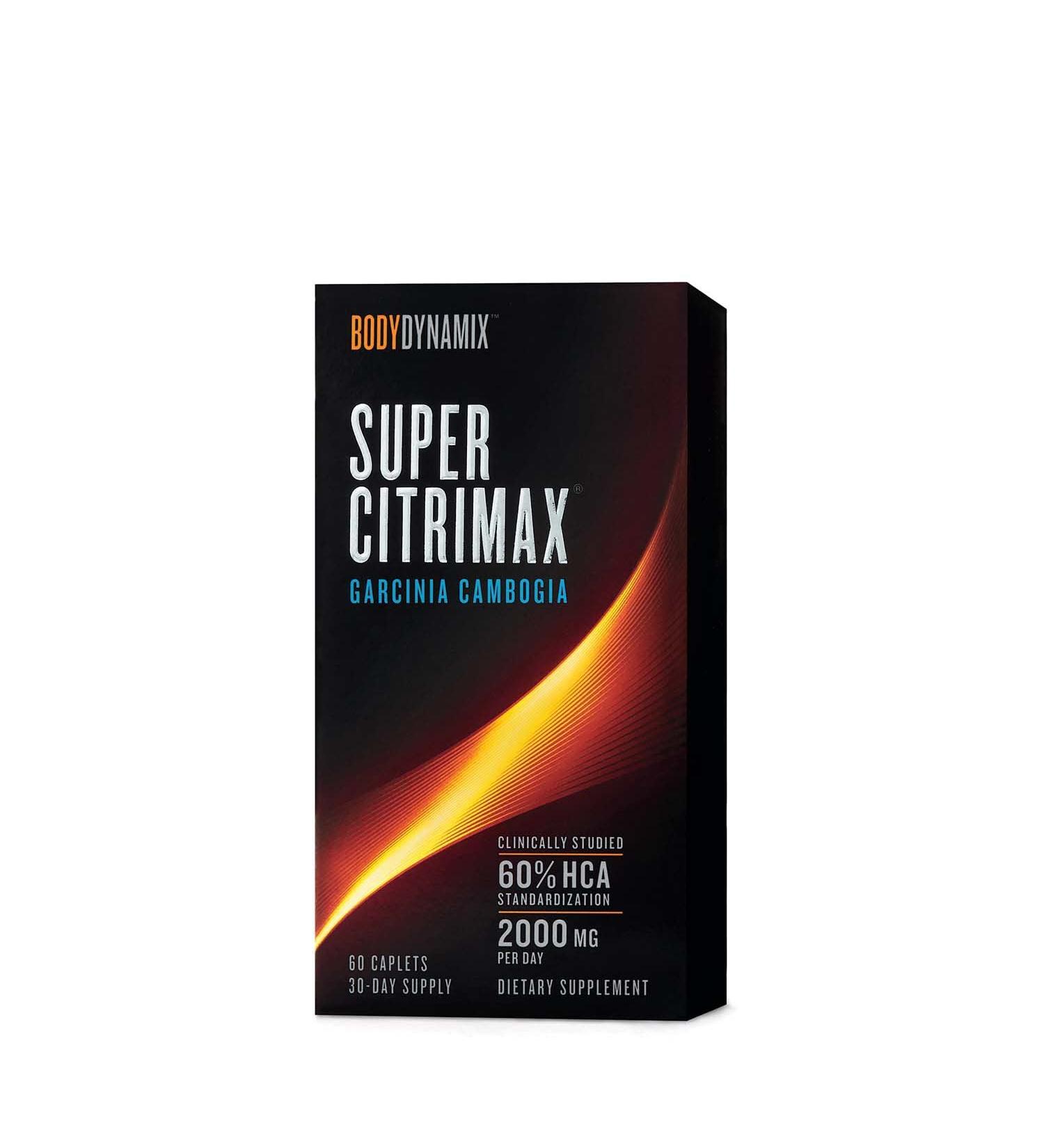 BodyDynamix Super Citrimax Garcinia Cambogia 60 Caplets - 30 Day Supply for Weight Loss Support - Buy Online on GoSupps.com