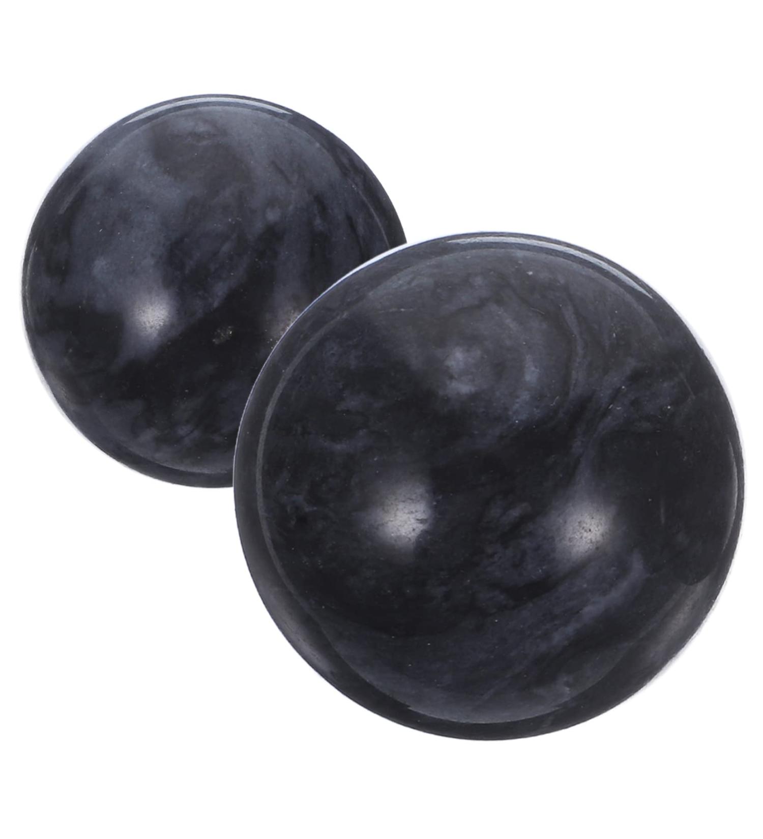 Lurrose 2-Piece Foot Massage Balls - Planar Fasciitis Roller & Hand Baoding Fitness Tools for Pain Relief & Health Exercise - Buy Online on GoSupps.com