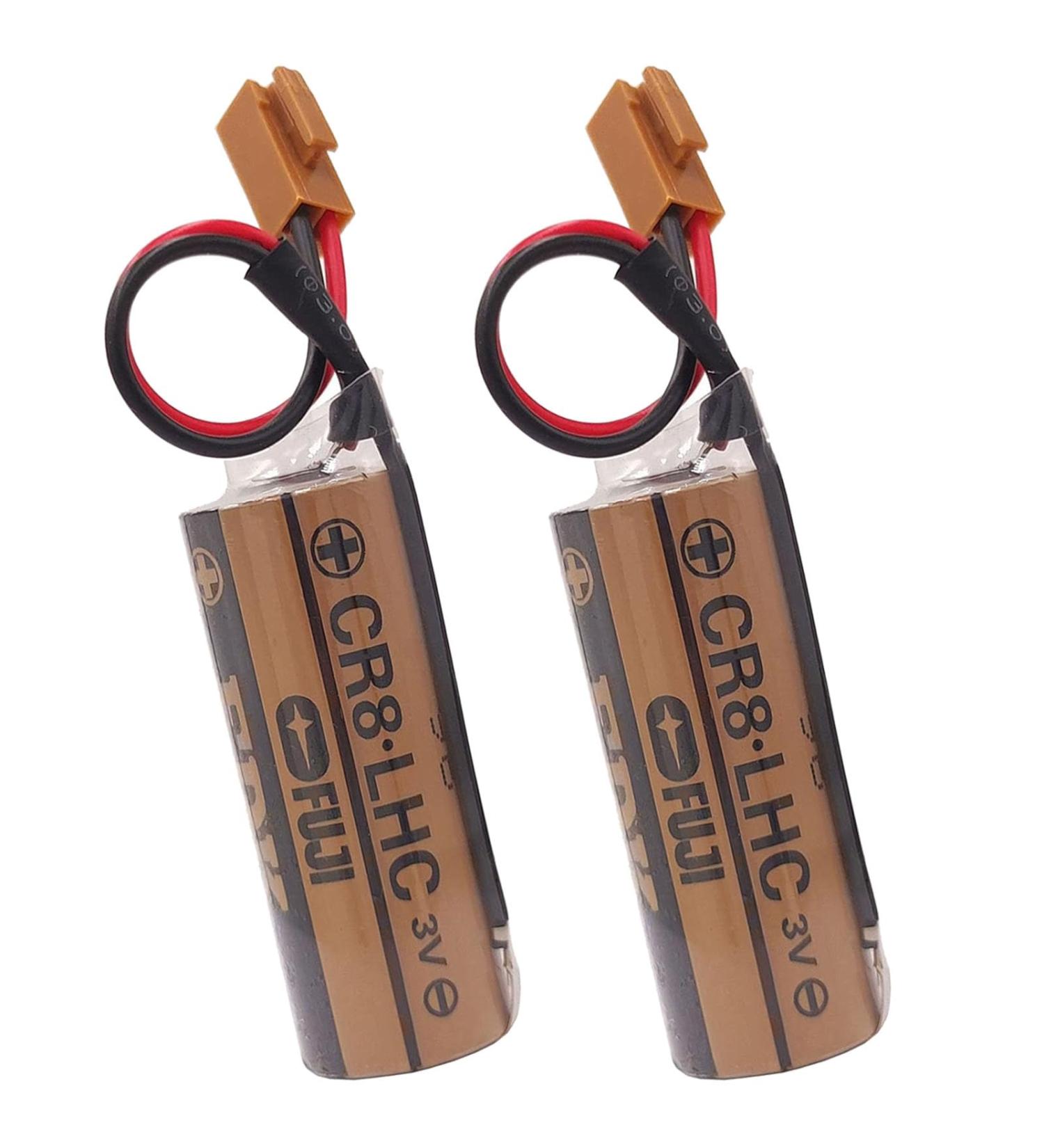 Pack of 2 CR8.LHC 3V 2600mAh 17450 Battery for Fuji FDK CR8-LHC | Memory Backup Power for Water Meters | International Shipping Available - Buy Online on GoSupps.com