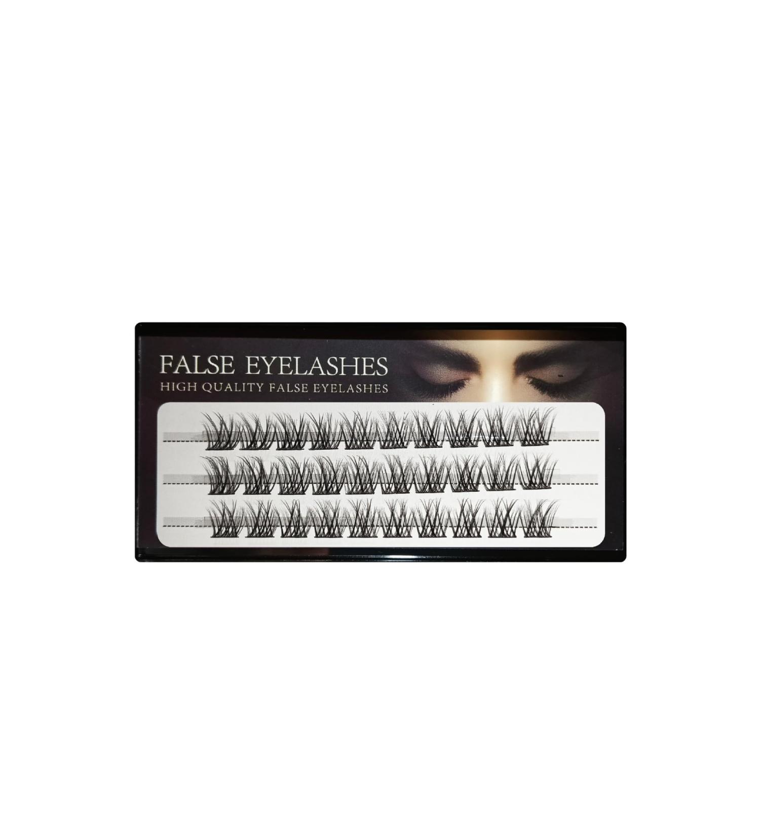 Shop Reusable Thick Natural False Eyelashes - 07 Styles 3 Rows 8mm Cluster Segmented - Buy Online on GoSupps.com