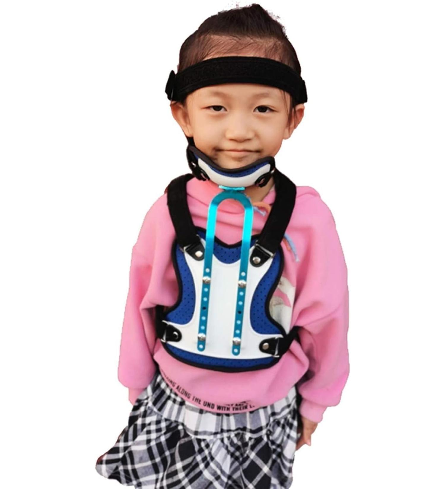 JLASDR Neck Brace - Adjustable Head Neck & Chest Support for Cervical Fractures | International Shipping Available - Buy Online on GoSupps.com
