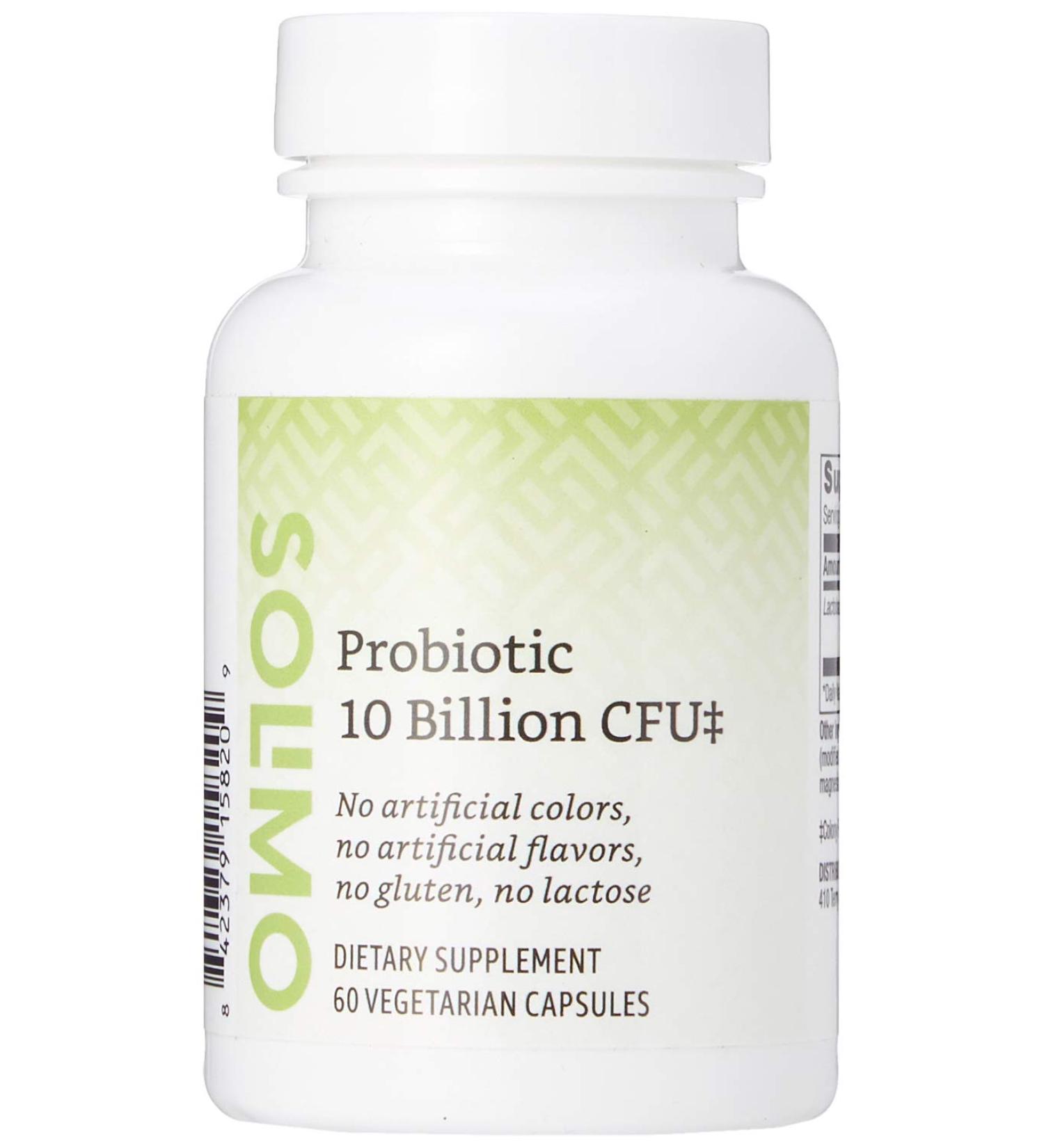 Solimo Daily Probiotic Capsules - 10 Billion Active Cultures - Digestive & Intestinal Health Support - 60 Count (2 Month Supply) - Buy Online on GoSupps.com