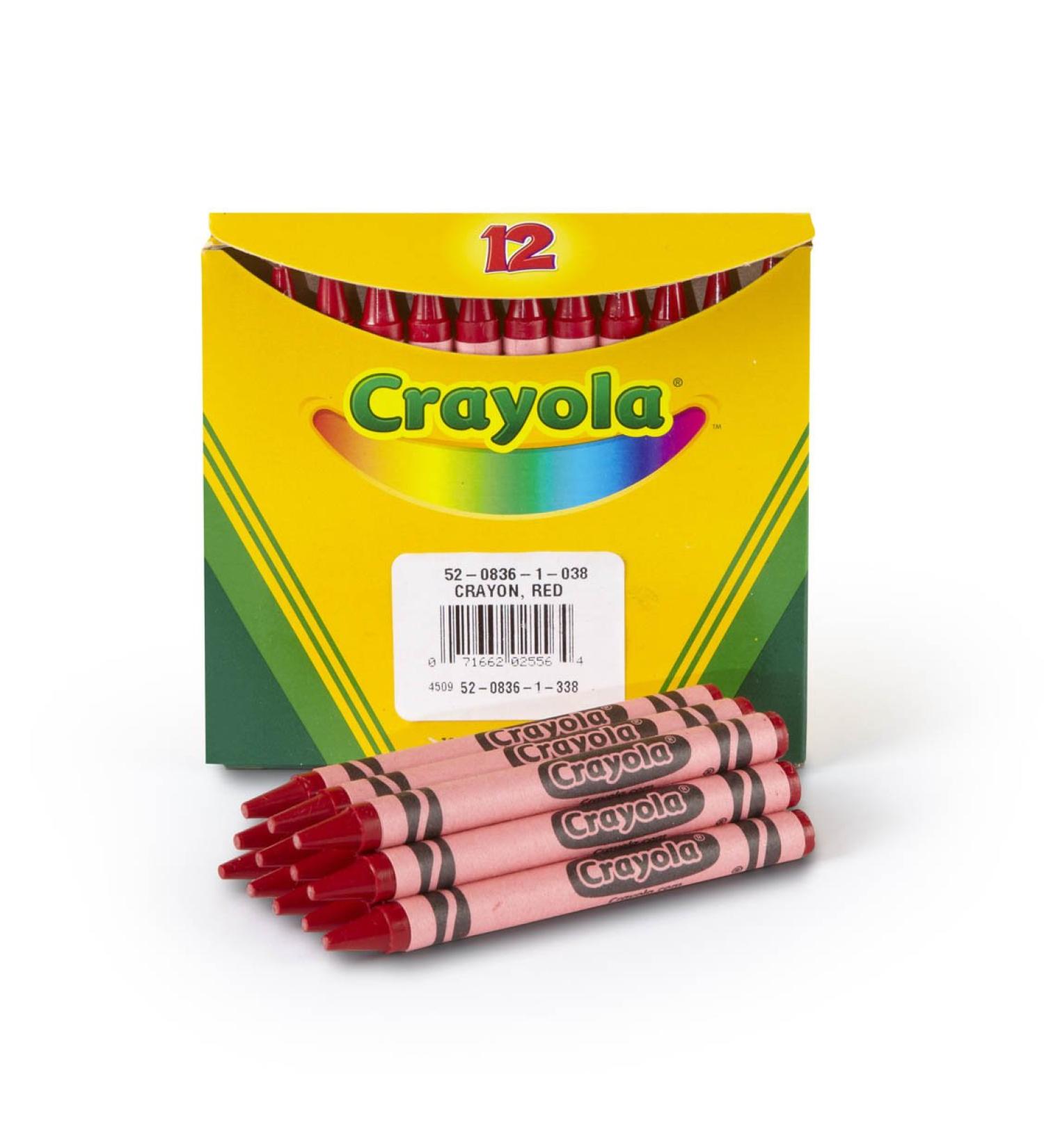 Crayola Bulk 12ct Red Crayons - Vibrant and Non-Toxic - Buy Online on GoSupps.com