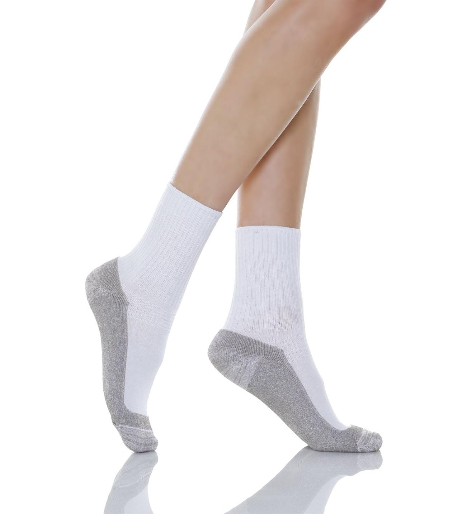 RELAXSAN 550P X-Static Silver Diabetic Socks - Massaging Terry Sole, Made in Italy (6 White) - Buy Online on GoSupps.com