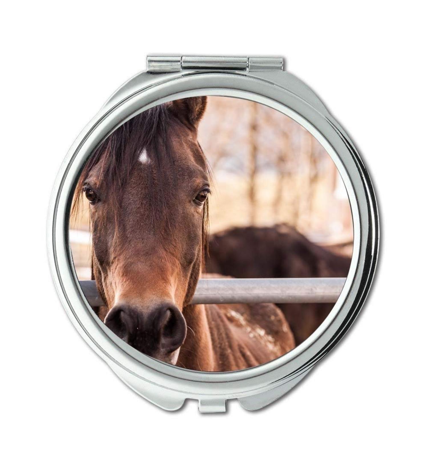 YENDOSTEEN Mirror Compact Mirror animal animal photography horse pocket mirror portable mirror - Buy Online on GoSupps.com