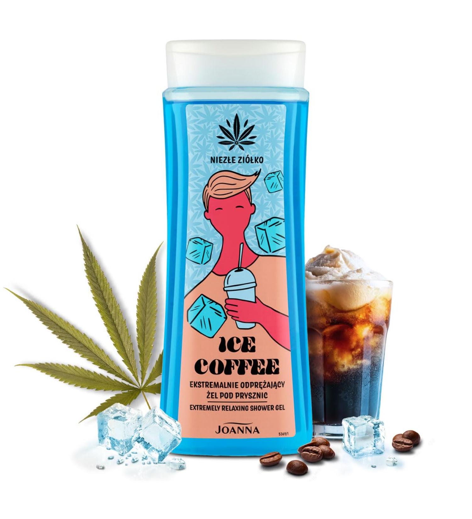  Joanna Joanna Extremely refreshing shower gel moisturising shower gel aromatic iced coffee scent does not dry skin soft and pleasant on the skin with hemp extract 300 ml - Buy Online on GoSupps.com