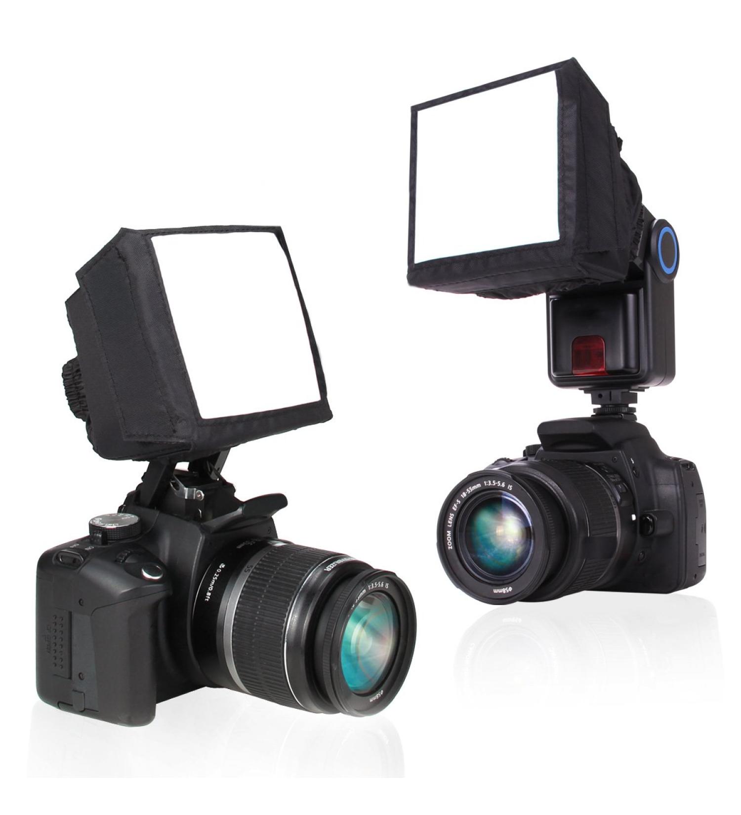 ENHANCE Camera Light Diffuser Softbox for Speedlites | Foldable Universal Design | Compatible with Neewer, Altura, Canon, Nikon and More - Buy Online on GoSupps.com