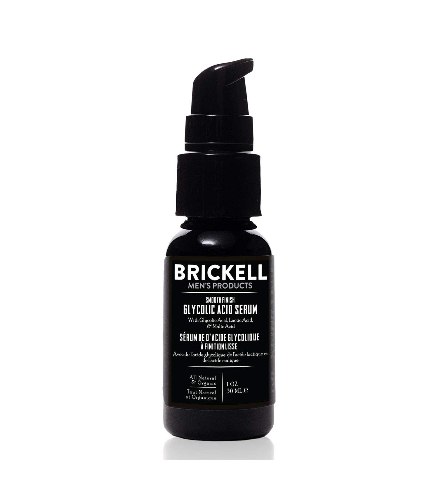 Brickell Men's Glycolic Acid Serum - Natural Anti Aging Formula for Men - 1 oz - Buy Online on GoSupps.com