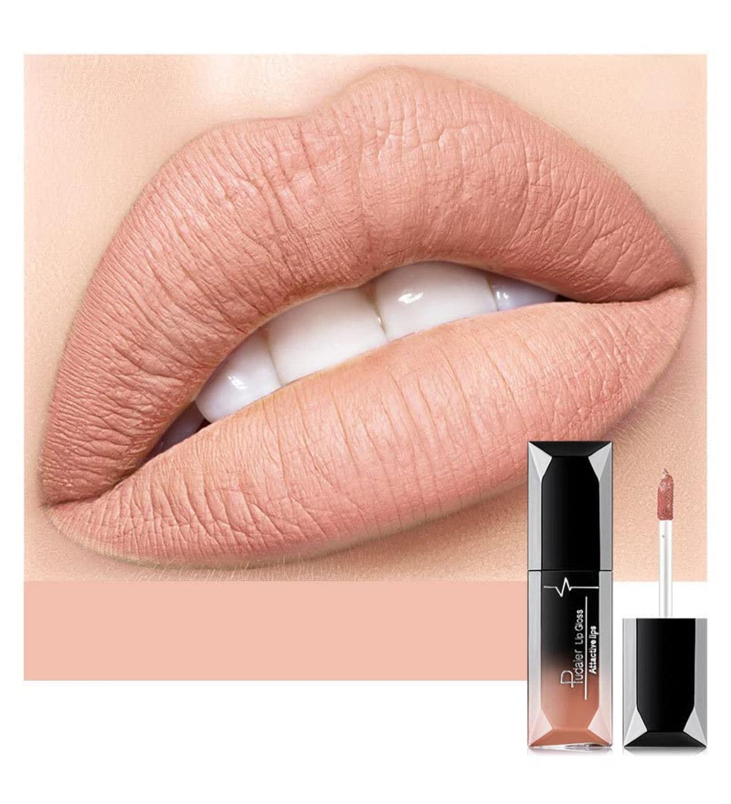 INTEROOKIE 21 Colors Matte Matte Liquid Lipstick Lip Gloss NonSmudge Cup NonFade Lip Glaze 10 - Buy Online on GoSupps.com