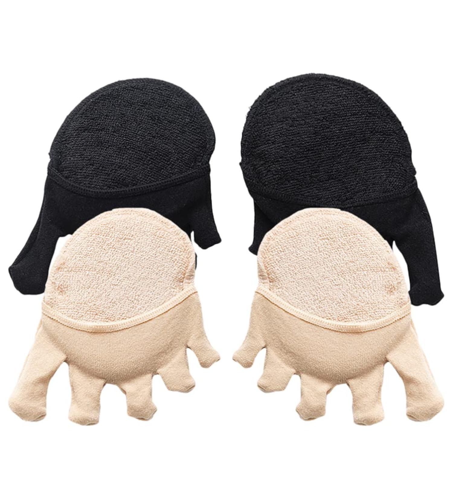 GLEAVI Full Toe Socks & Heel Pads for Women | Metatarsal Foot Support & High Heel Comfort | Thin Nylon Shoe Inserts - Buy Online on GoSupps.com