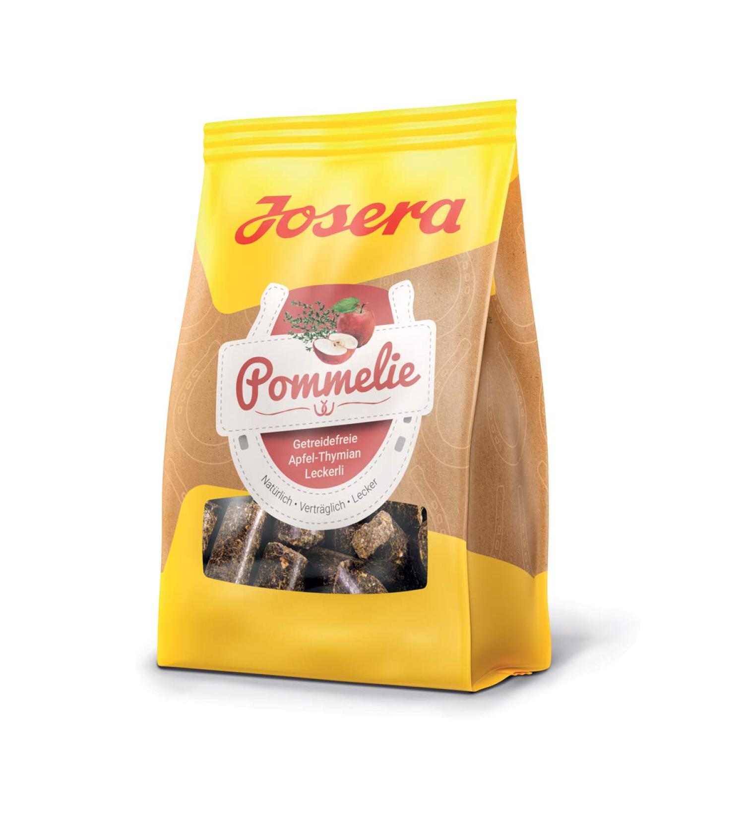 Josera Pommelie Pferdeleckerli - 900g Healthy Horse Treats | 100% Apple & Thyme | Cereal-Free Premium Supplementary Feed - Buy Online on GoSupps.com