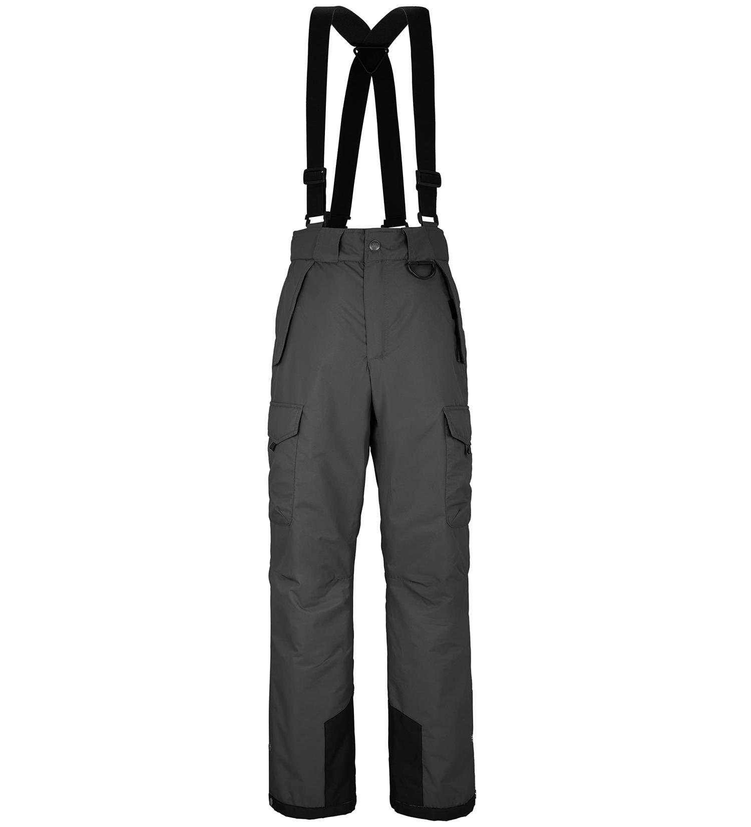 Wantdo Men's Waterproof Ski Pants Insulated Snow Cargo Pants - Grey (Size Large) - Buy Online on GoSupps.com